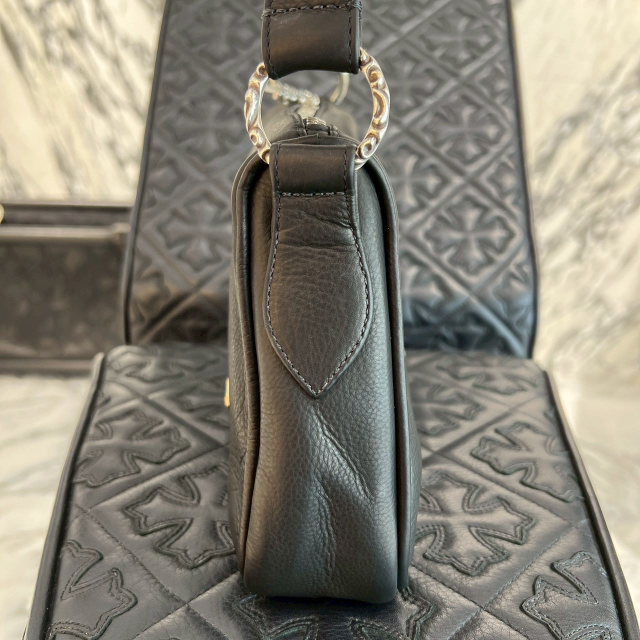 CHROME HEARTS CHICKEN NUGGET Small Leather Shoulder Bag クロムハーツ チキンナゲット スモールレザー ショルダーバッグ