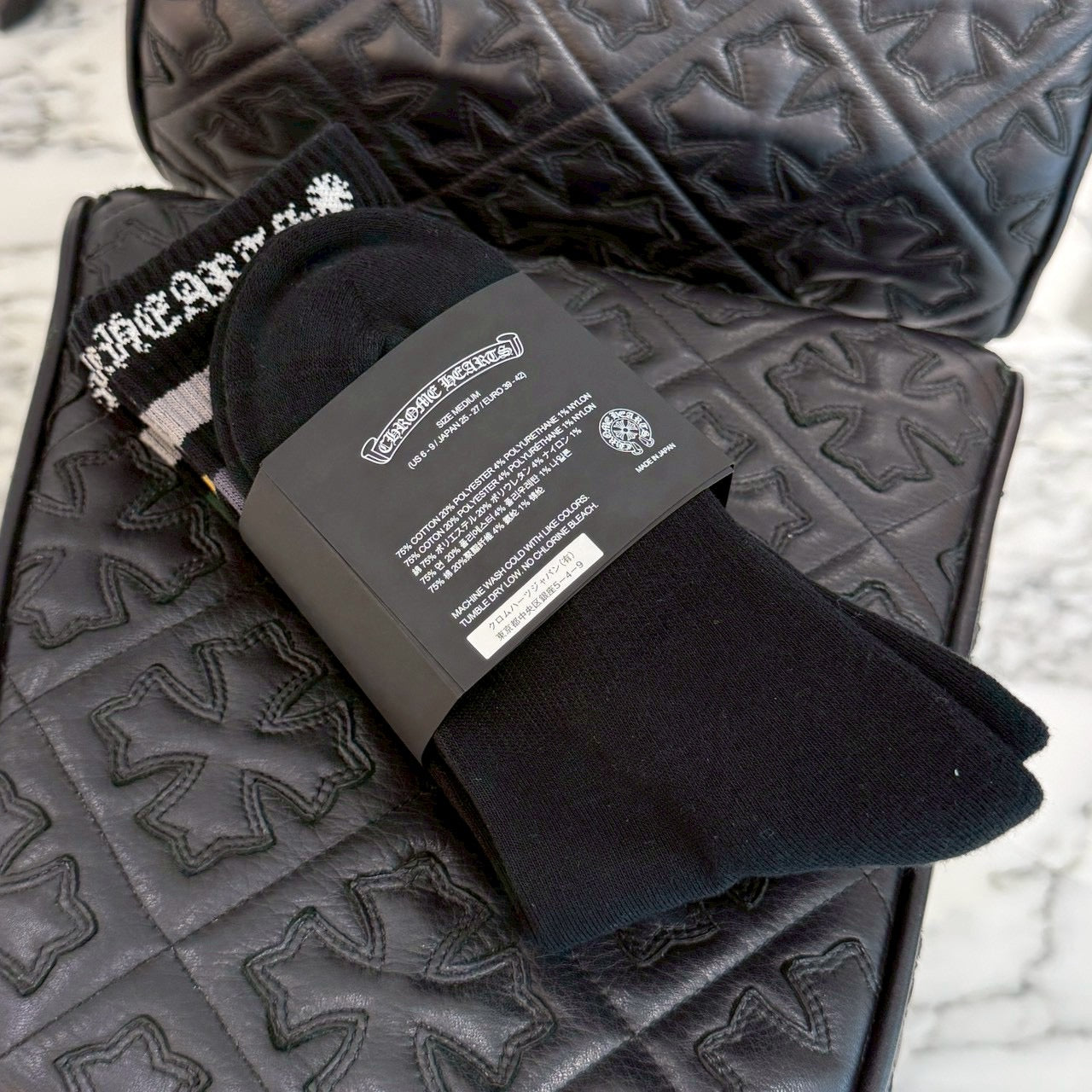 CHROME HEARTS Vine Dagger Embroidery Fuck You Socks Size M (25cm-27cm) クロムハーツ ヴァインダガー刺繍 ファックユーロゴ ソックス サイズM (25cm-27cm)