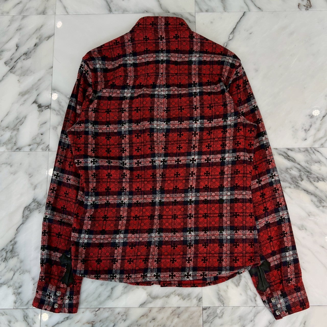 CHROME HEARTS Loose Ends Check Shirt Size M クロムハーツ ルーズエンド チェックシャツ サイズM