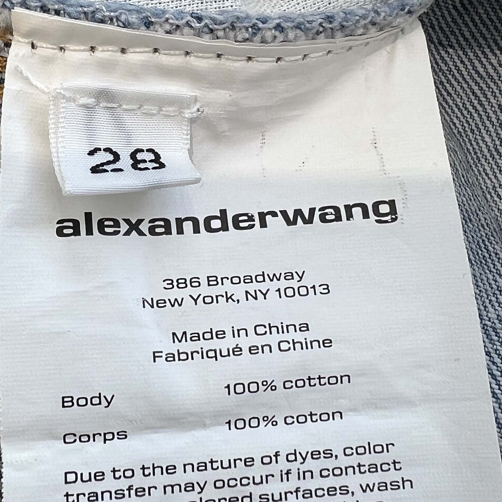 Alexander Wang 2022SS Double Front Carpenter Jeans 4DC4214012 Size 28 アレキサンダーワン ダブルフロント カーペンタージーンズ サイズ28