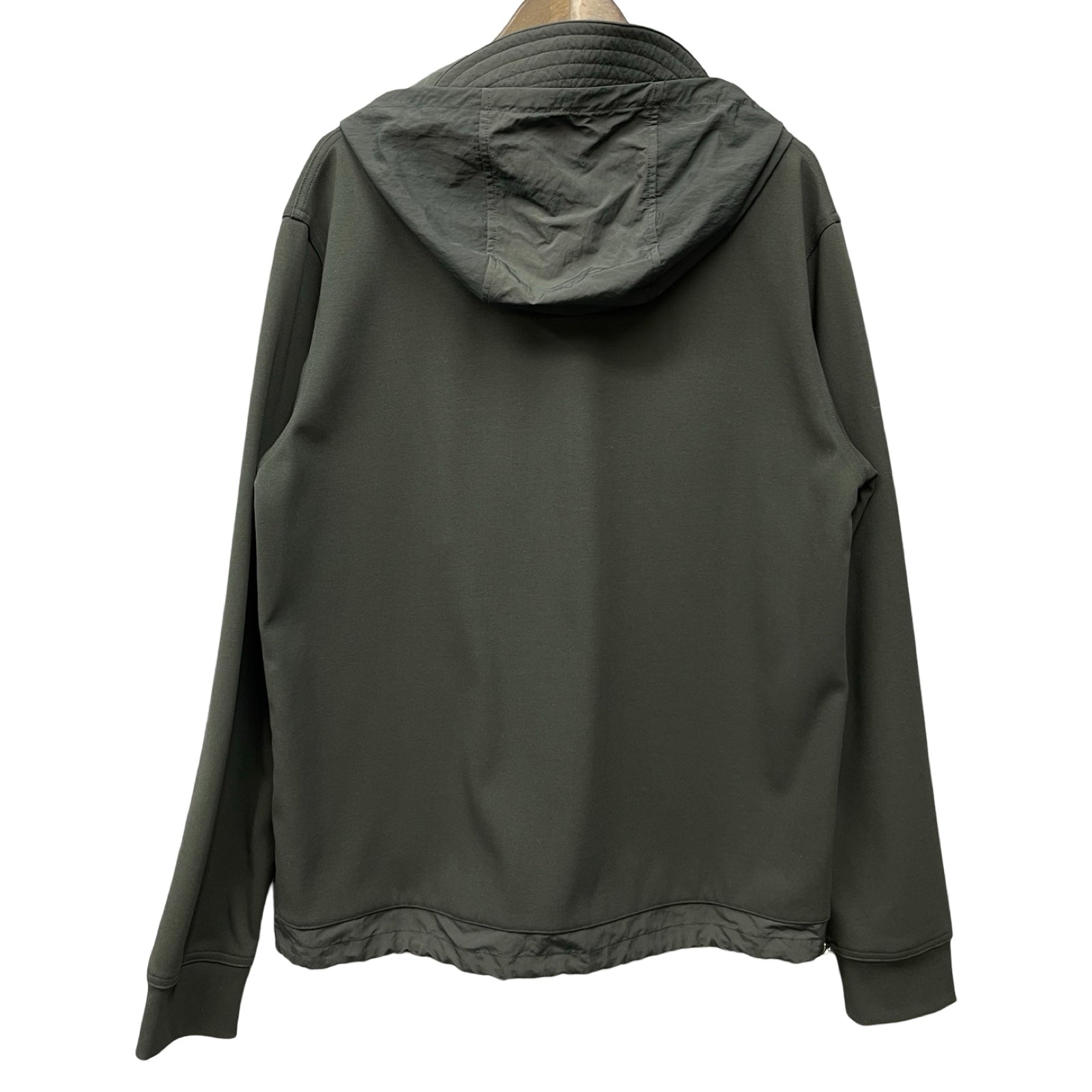 HERMES Double Game Nylon Hooded Zip-Up Sweatshirt Size M