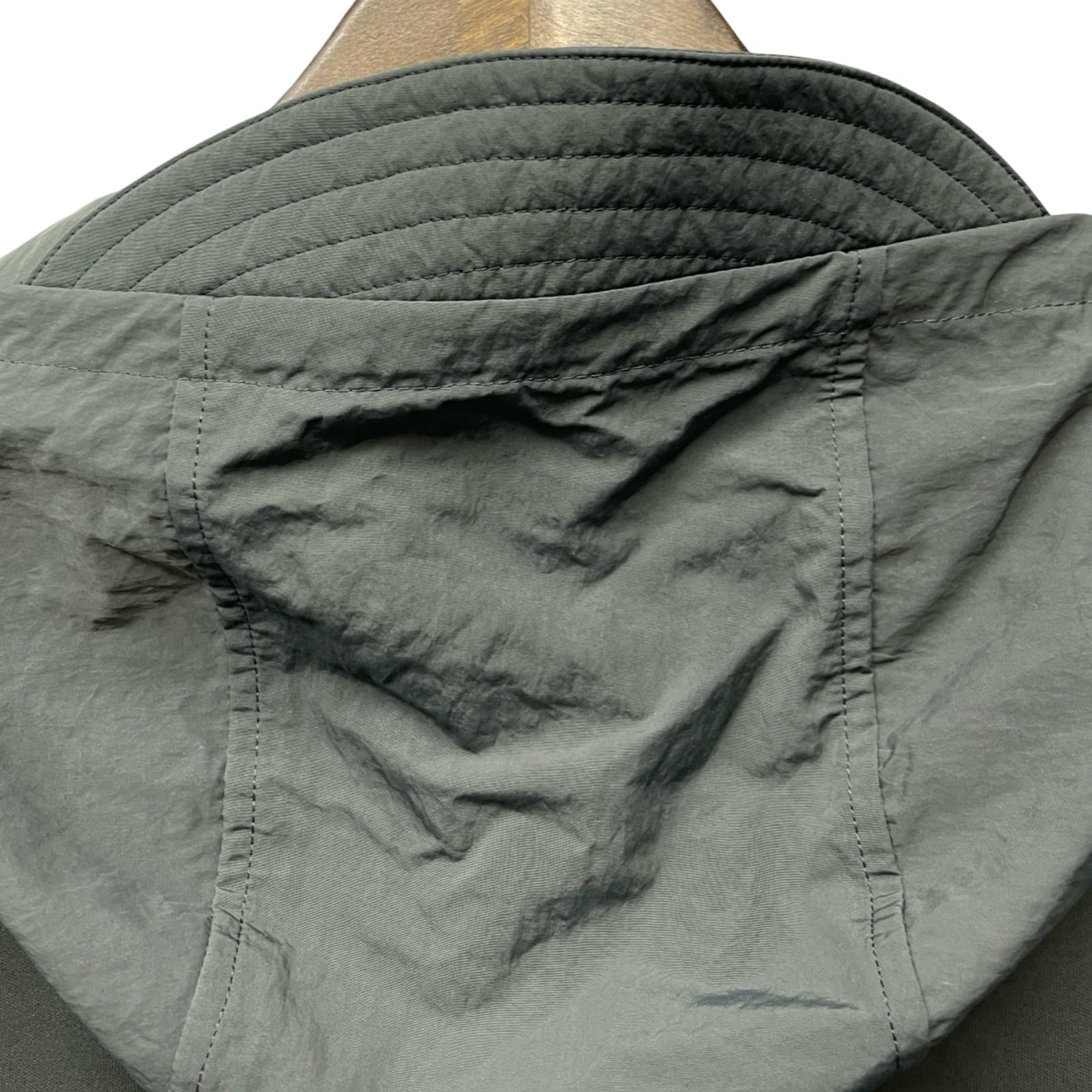 HERMES Double Game Nylon Hooded Zip-Up Sweatshirt Size M