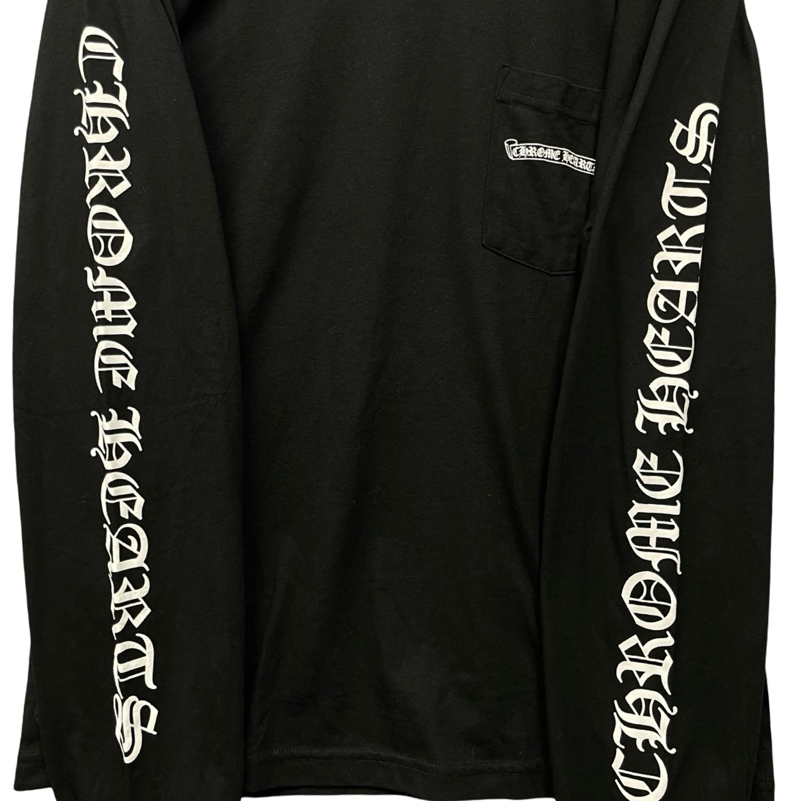 CHROME HEARTS Scroll Label Arm Logo Print Long Sleeve Tee Size L