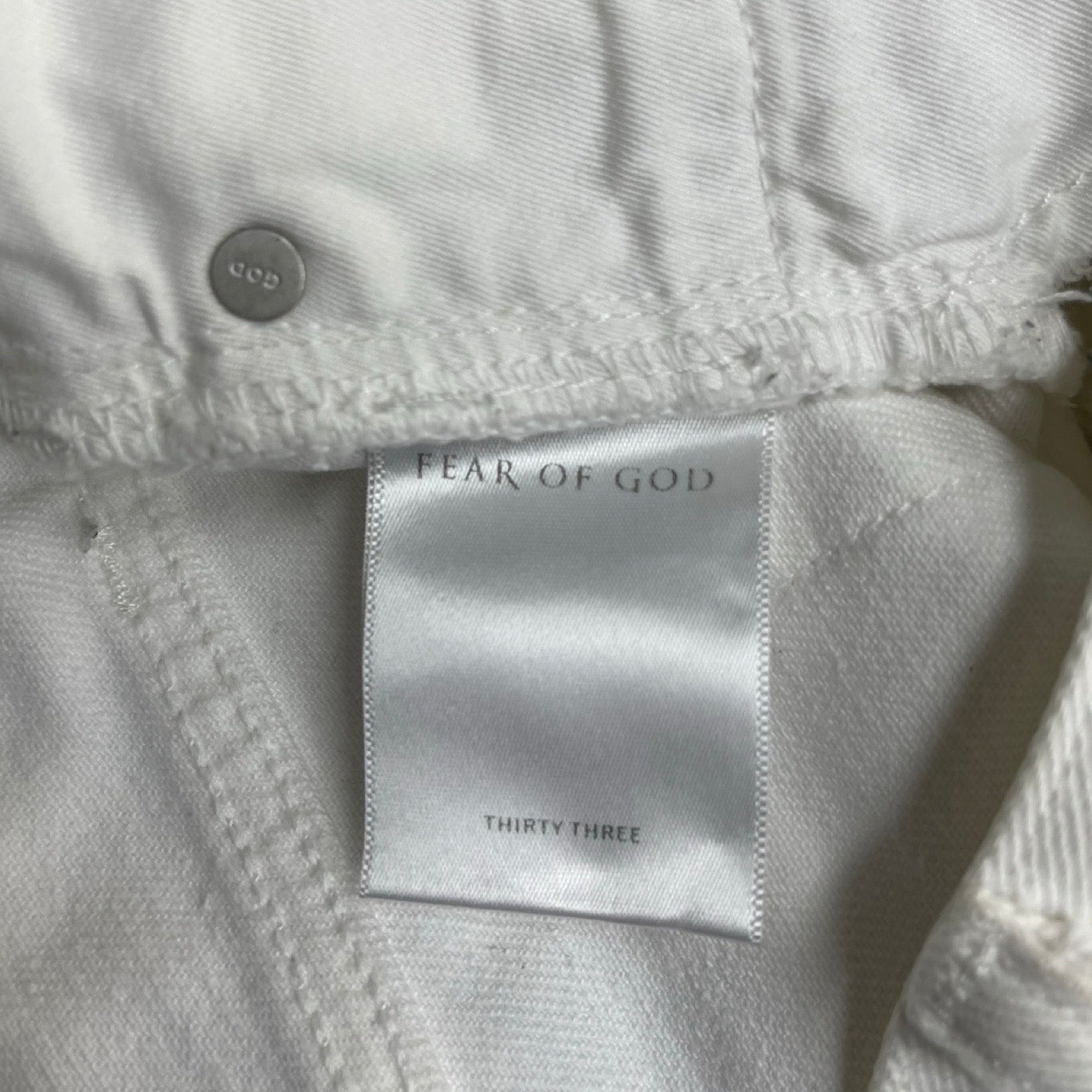 FEAR OF GOD 4th COLLECTION Damage Slim Jeans Size 33