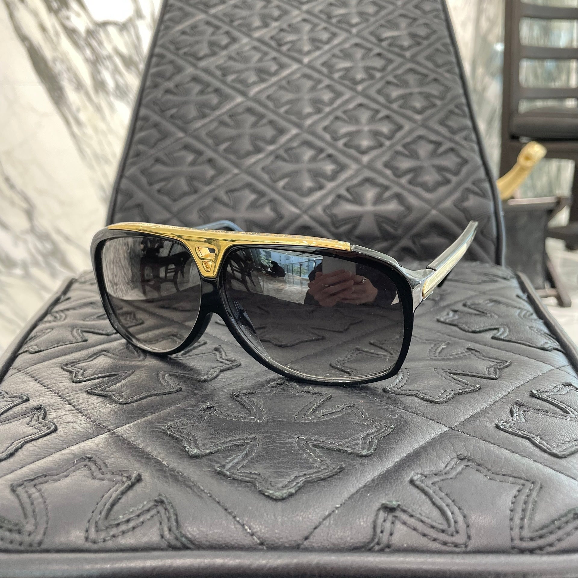 LOUIS VUITTON 2011AW EVIDENCE EYE SUNGLASSES Z0350E 93L Size 64□10 ルイヴィトン エヴィデンス アイ サングラス サイズ64□10
