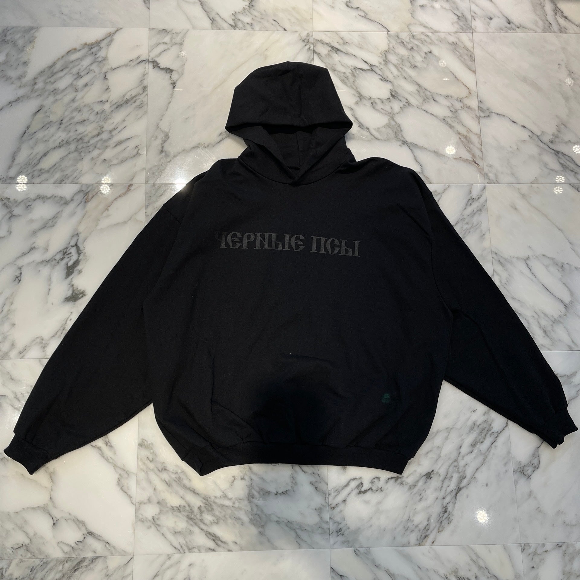 YEEZY Gosha Black Dog Pullover Hoodie Size 3 イージー ゴーシャ ブラックドッグ プルオーバー フーディ サイズ3