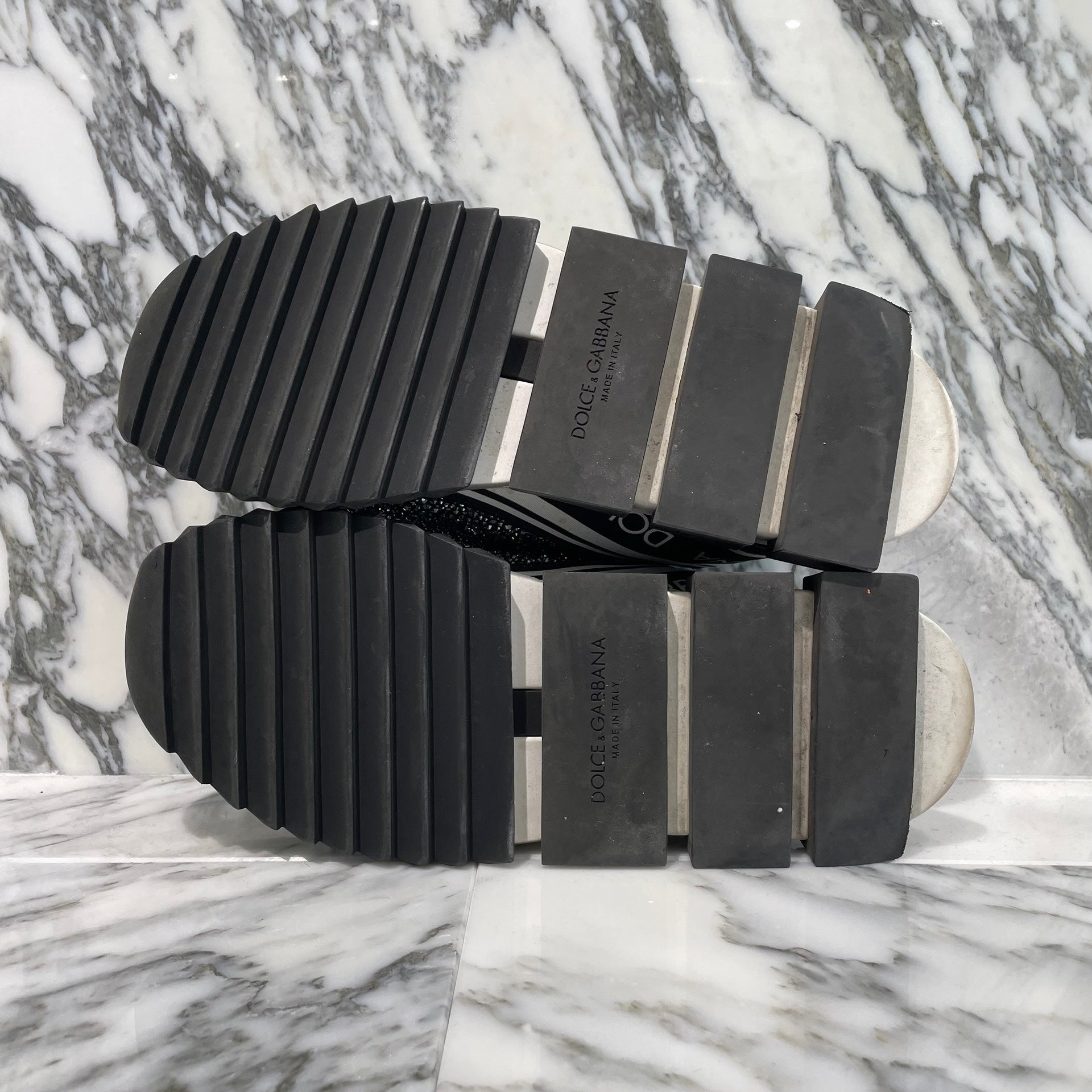 Dolce&Gabbana Sorrento Sneakers With Thermostras Crystal CS1644 AZ183 Size 41 ドルチェ&ガッバーナ ソレントスニーカー ウィズ テルモストラスクリスタル サイズ41 （26cm）