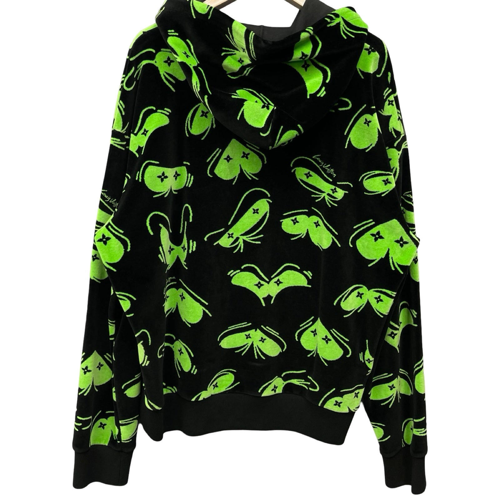 LOUIS VUITTON 2022AW Eyes Graphic Jacquard Hoodie 1AAGWI Size XL