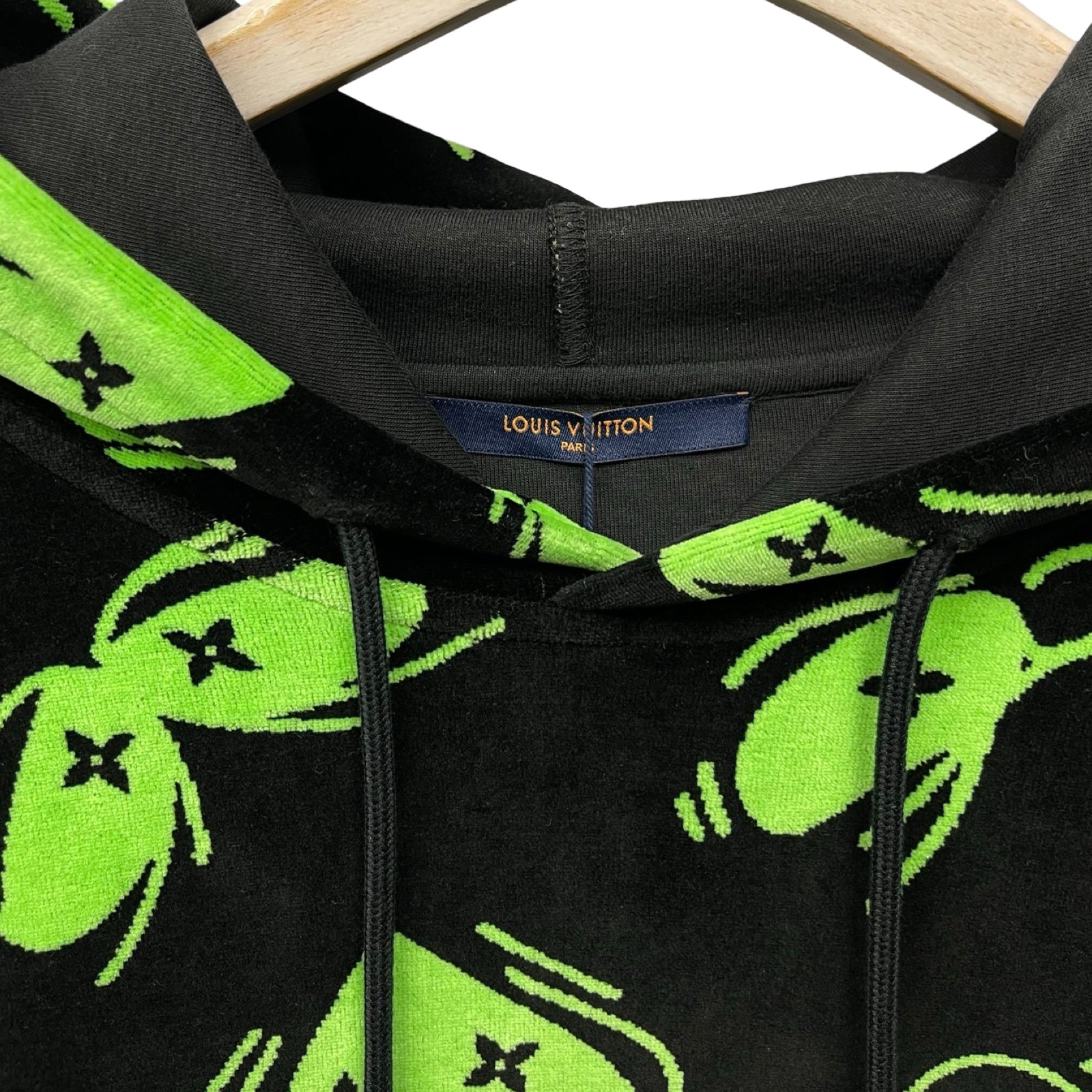 LOUIS VUITTON 2022AW Eyes Graphic Jacquard Hoodie 1AAGWI Size XL