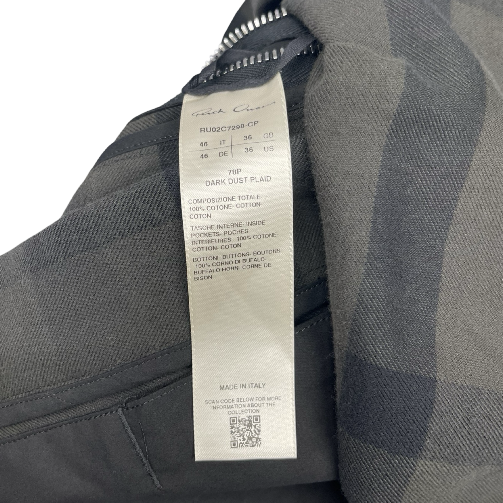 Rick Owens 2023AW Magnum Tommy Shirt RU02C7298-CP Size 46