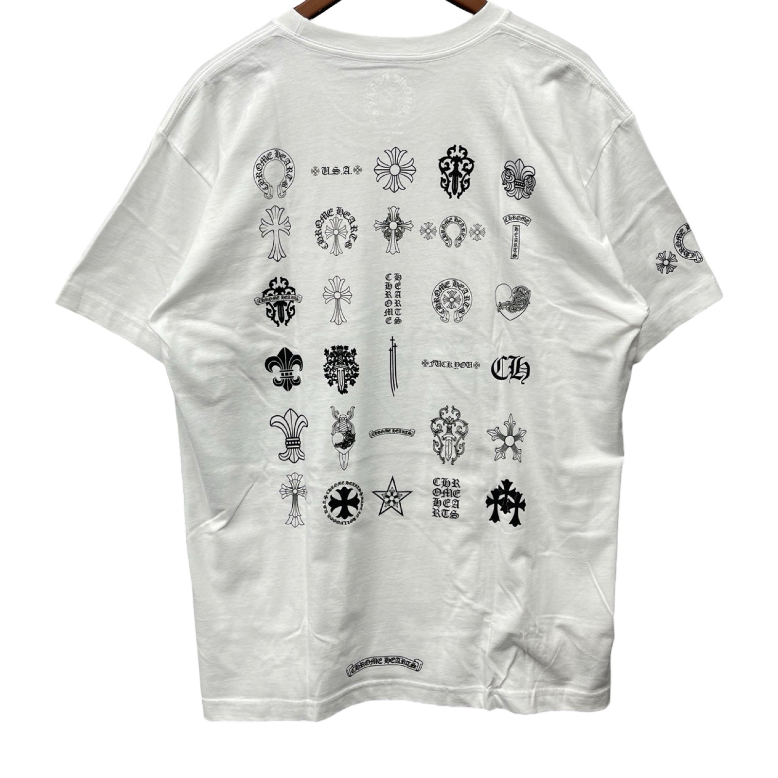 CHROME HEARTS Multi Logo Tee Size XL