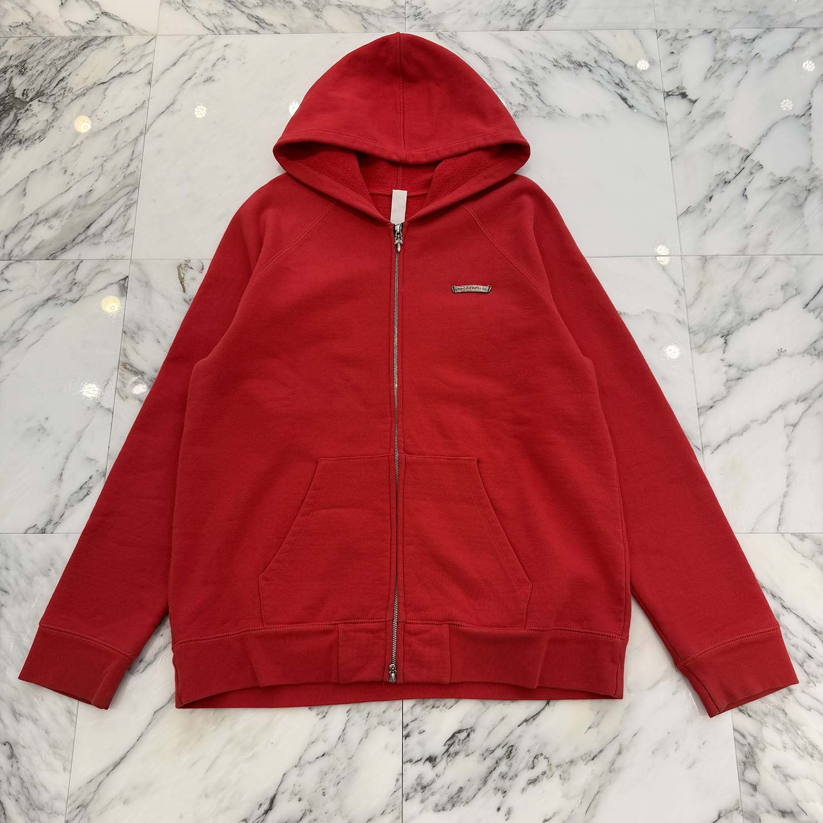 CHROME HEARTS King Taco 3 Cemetery Cross Embroidery Zip Up Hoodie Size XL クロムハーツ キングタコ 3セメタリークロス刺繍 ジップアップフーディー サイズXL