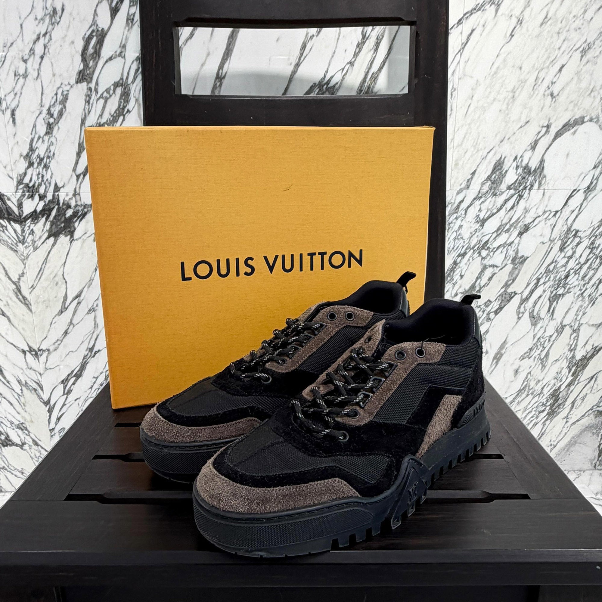 LOUIS VUITTON 2019AW LV Hiking Line Sneakers BM0139 Size 8 1/2 (約27.5cm) ルイヴィトン LV ハイキング・ライン スニーカー サイズ 8 1/2 (約27.5cm)