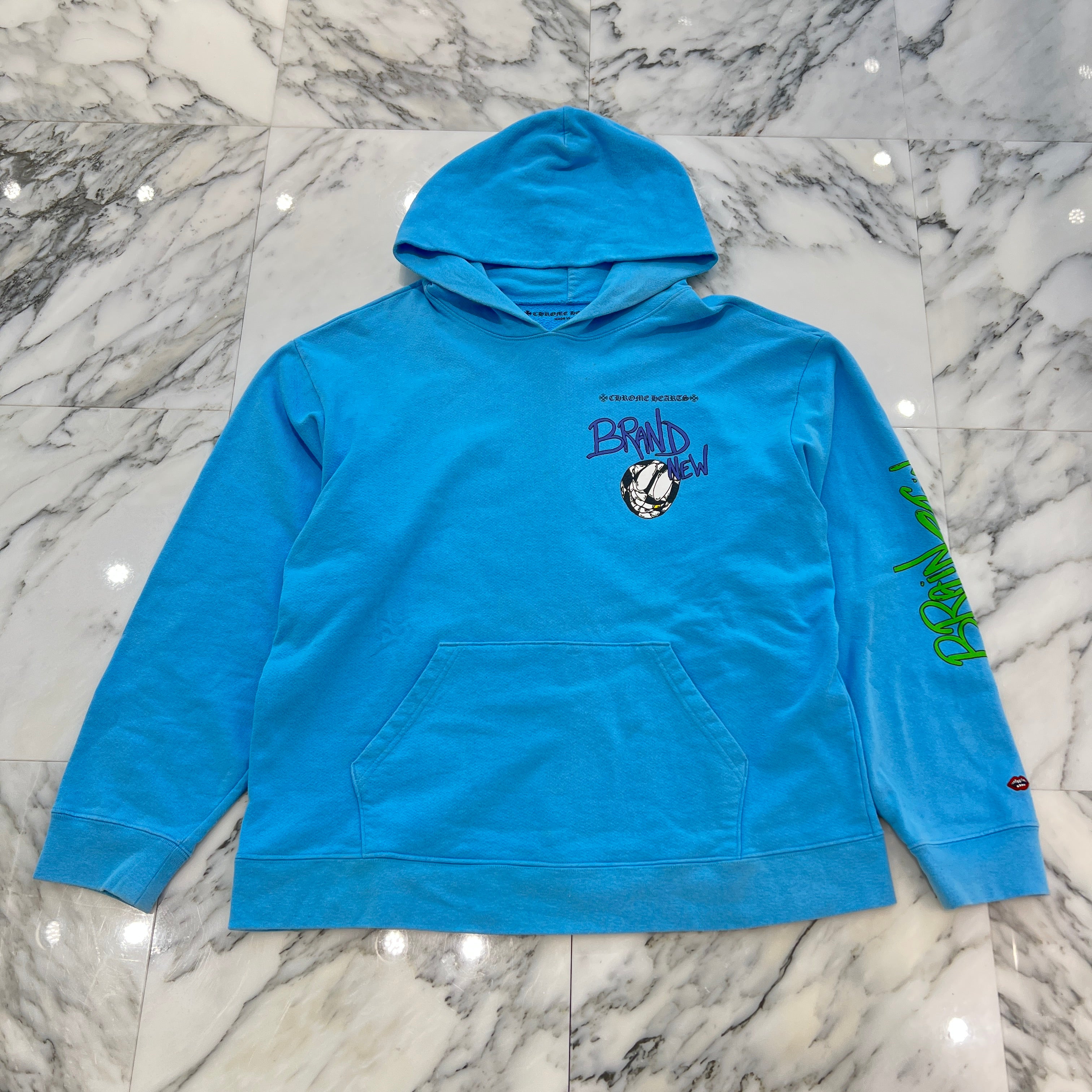 CHROME HEARTS × MATTY BOY 2024SS BRAIN NEW Pullover Hoodie Size XXL クロムハーツ×マッティボーイ ブレインニュー プルオーバーフーディ サイズXXL