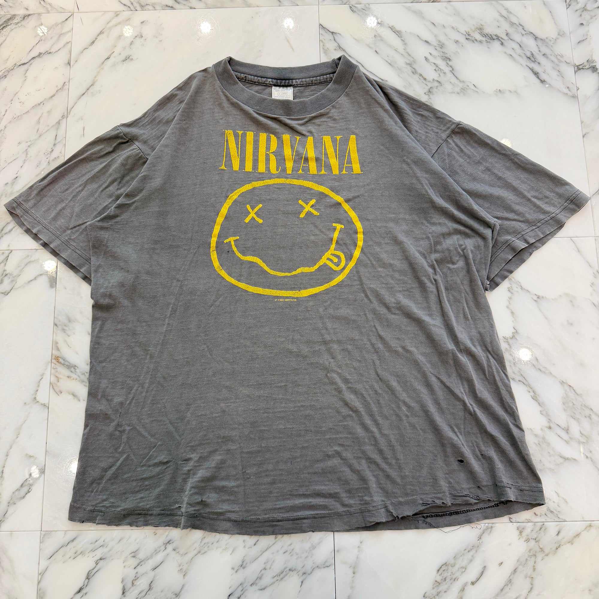 Vintage 90's NIRVANA "SMILE" 1992 anvil S/S Tee Size XL ヴィンテージ 90's ニルヴァーナ "スマイル" 1992 Tシャツ サイズXL