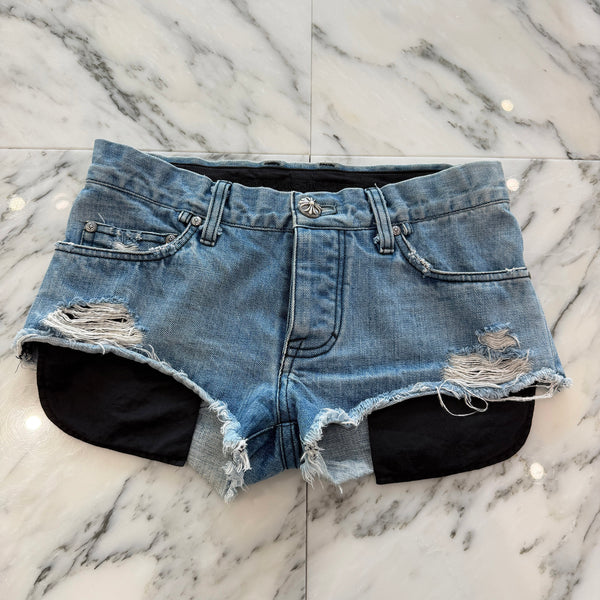 CHROME HEARTS Pocket Lined Denim Short Pants Size 25 クロムハーツ ポケットライニング デニムショートパンツ サイズ25