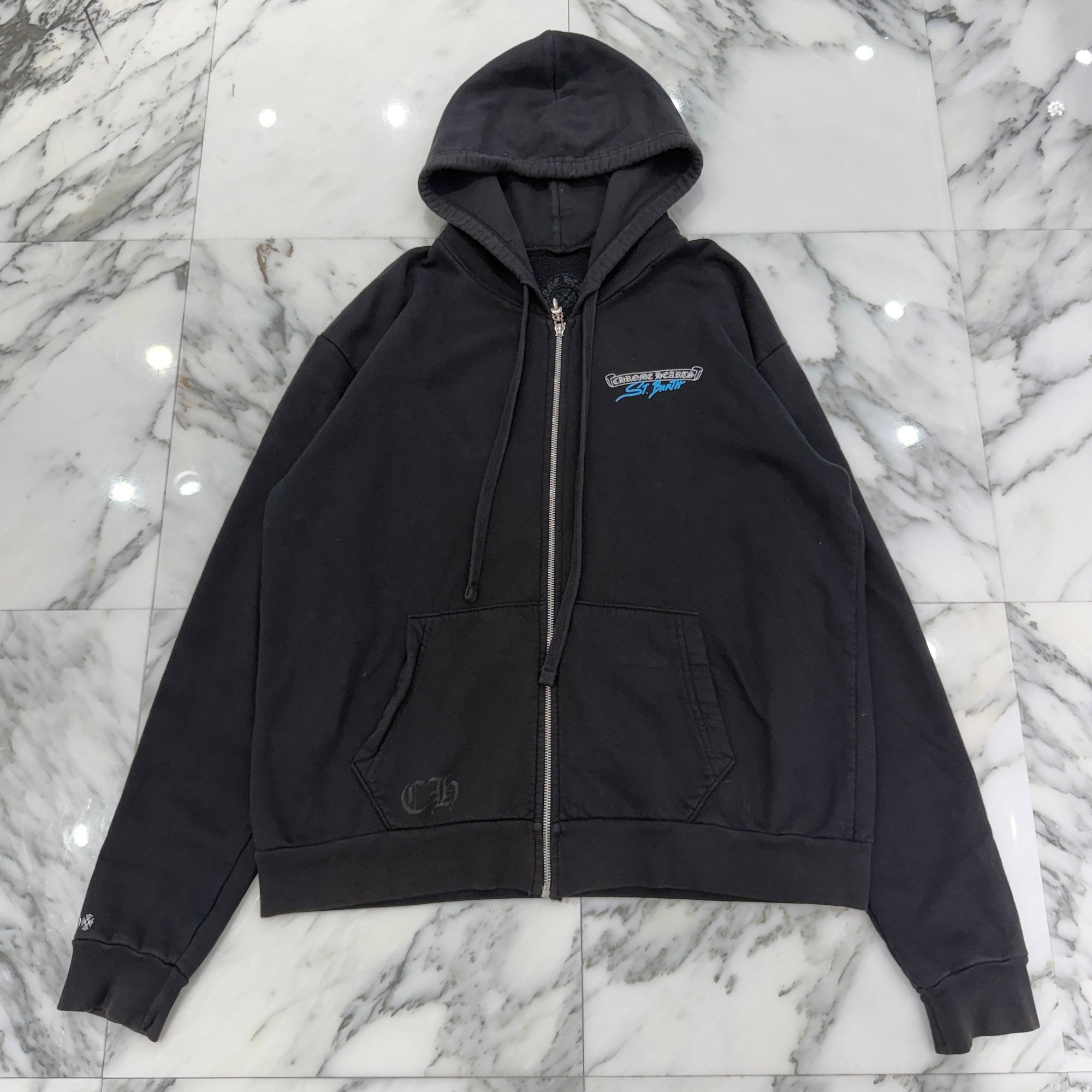 CHROME HEARTS St. Barth Limited Horseshoe Zip Up Hoodie Size S クロムハーツ セントバース限定 ホースシュー ジップアップフーディー サイズS