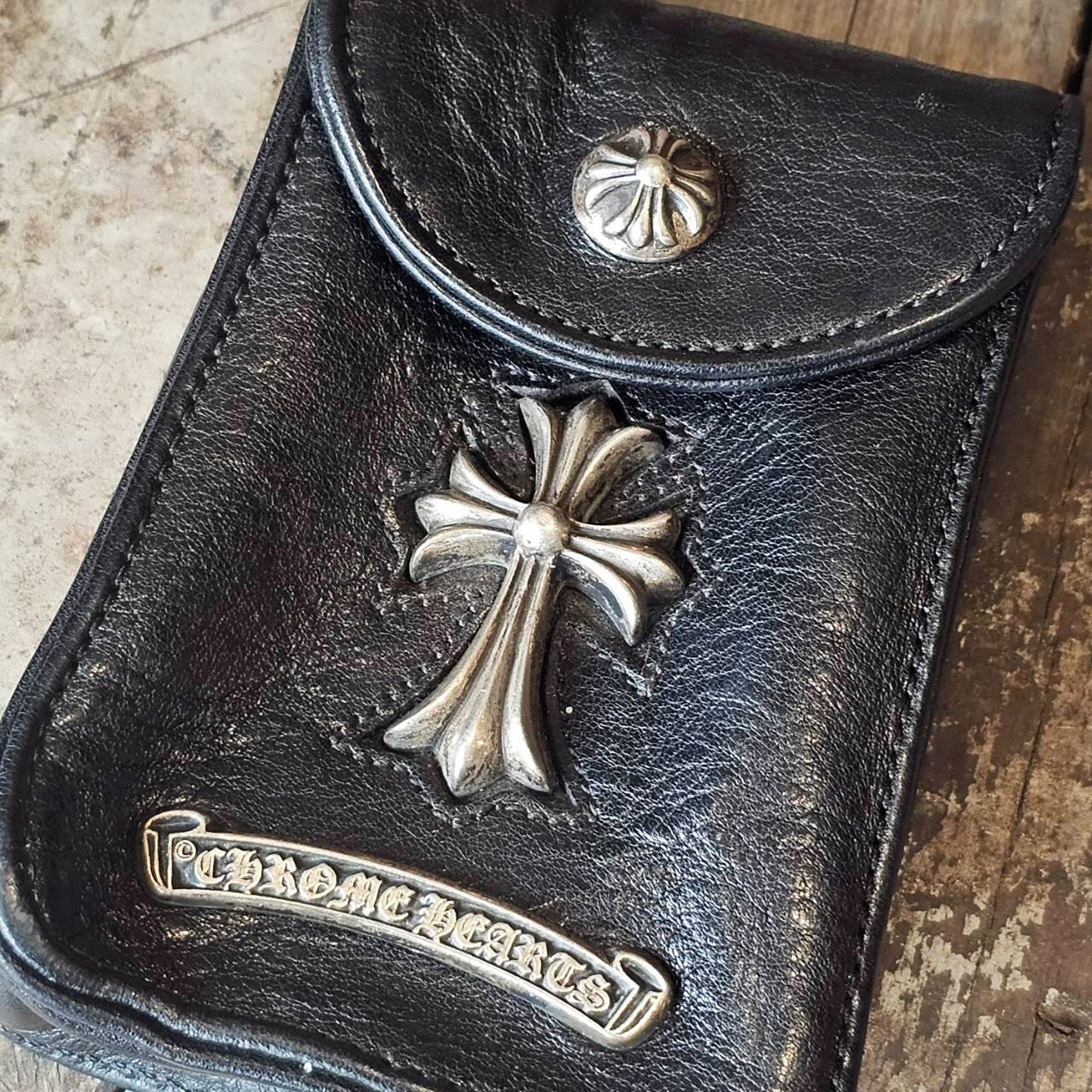 CHROME HEARTS Belt Pouch Small CH Cross Cigarette Case クロムハーツ ルトポーチ スモール CH クロス シガレットケース