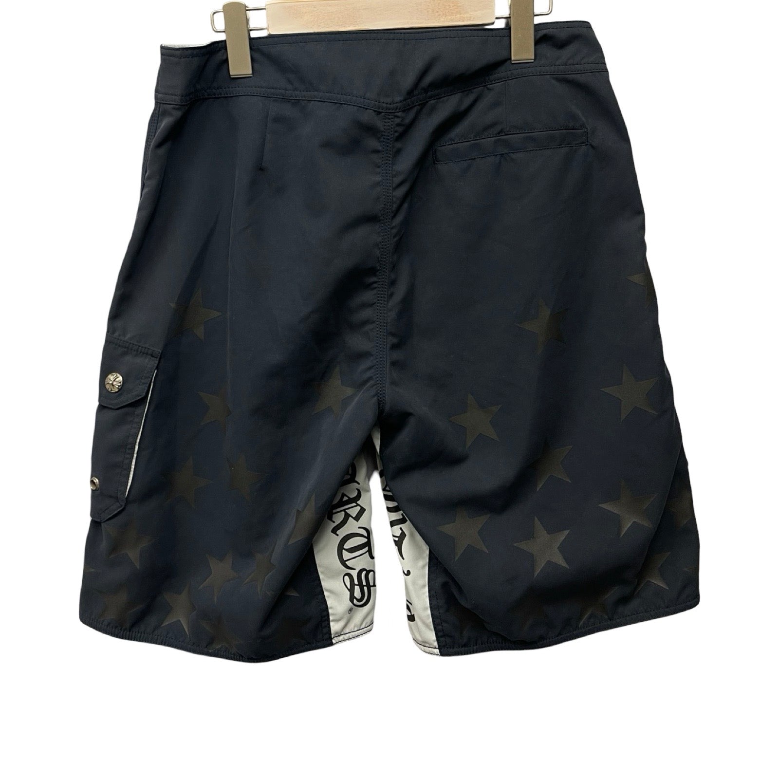 CHROME HEARTS Cross Patch Star Surf Short Pants Size 32