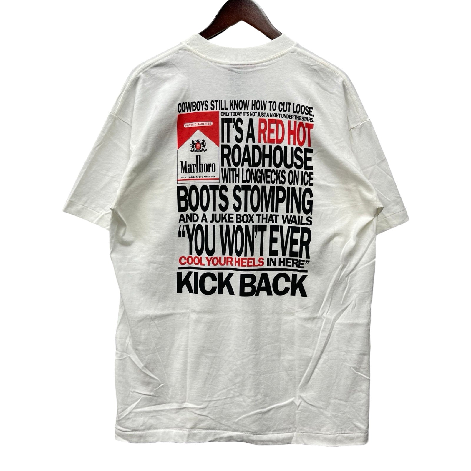 Vintage Marbloro Country Store "Cowboys Still Know How To Cut Loose" S/S Tee Size ONE SIZE