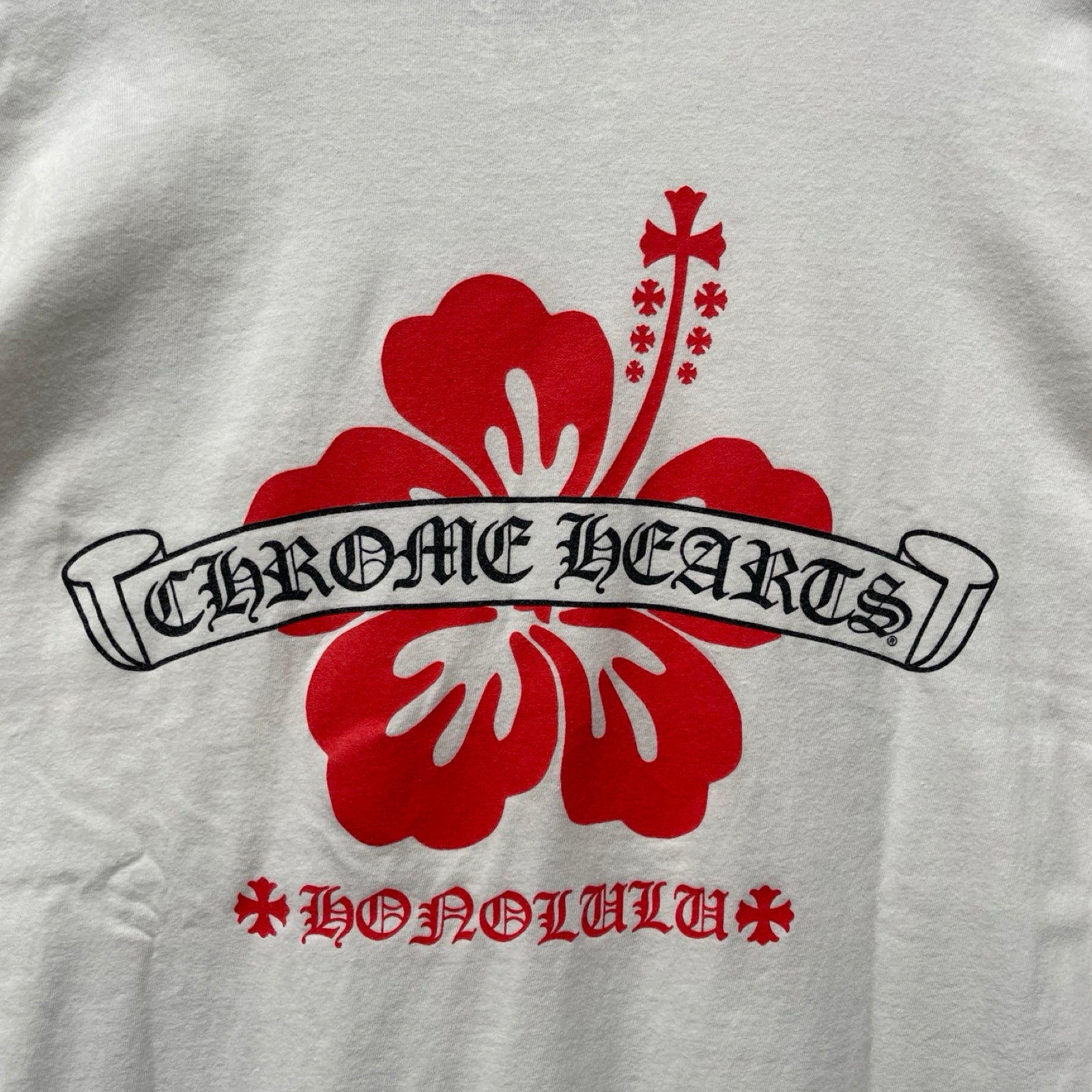 CHROME HEARTS Honolulu Limited Back Scroll Logo Long Sleeve Tee Size L
