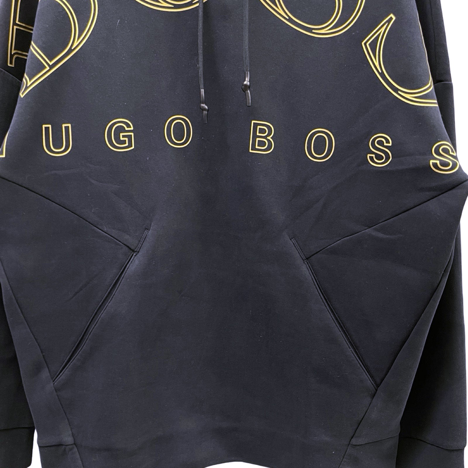 HUGO BOSS × AJBXNG Logo Print Cotton Hoodie 50440572 Size XS