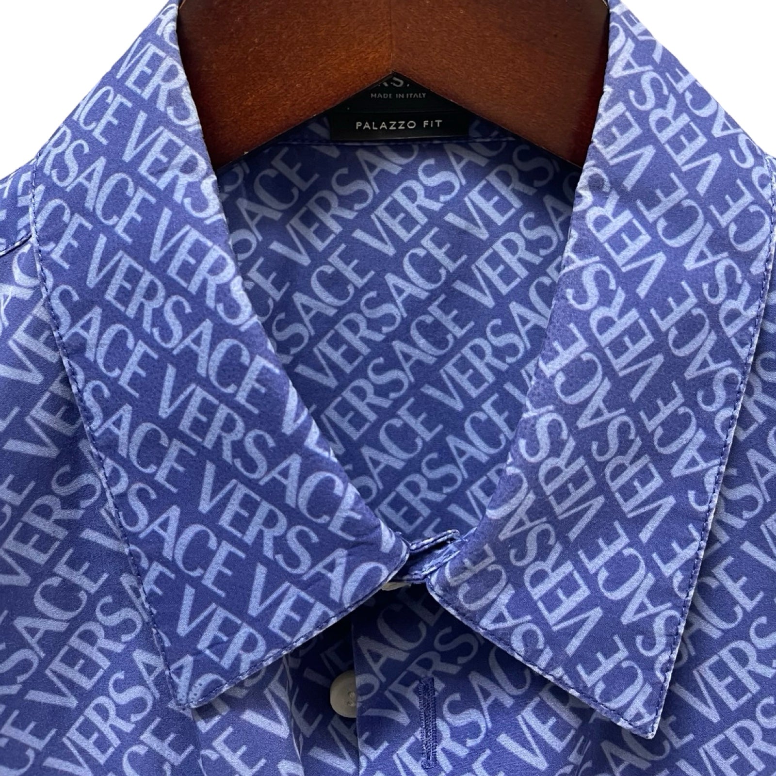 VERSACE 2021SS Palazzo Fit Shirt 0451BE6A6A6B81 Size 38