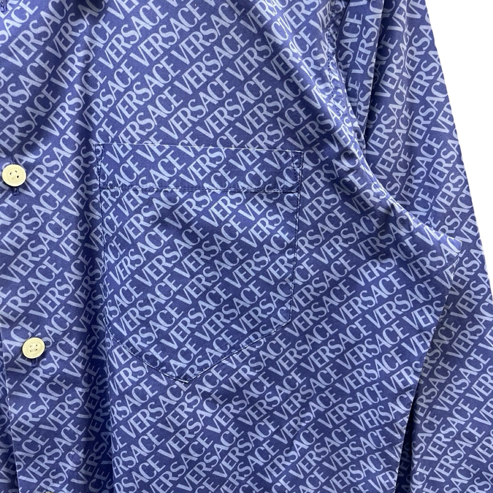 VERSACE 2021SS Palazzo Fit Shirt 0451BE6A6A6B81 Size 38