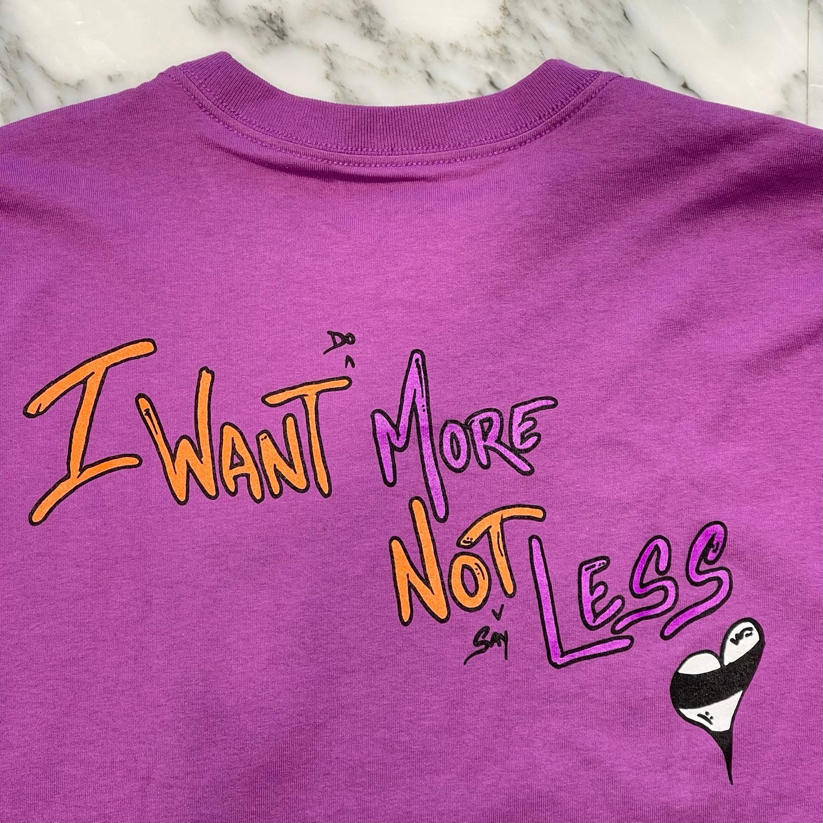 CHROME HEARTS× MATTY BOY 2024AW "I WANT MORE NOT LESS" Long Sleeve Tee Size L