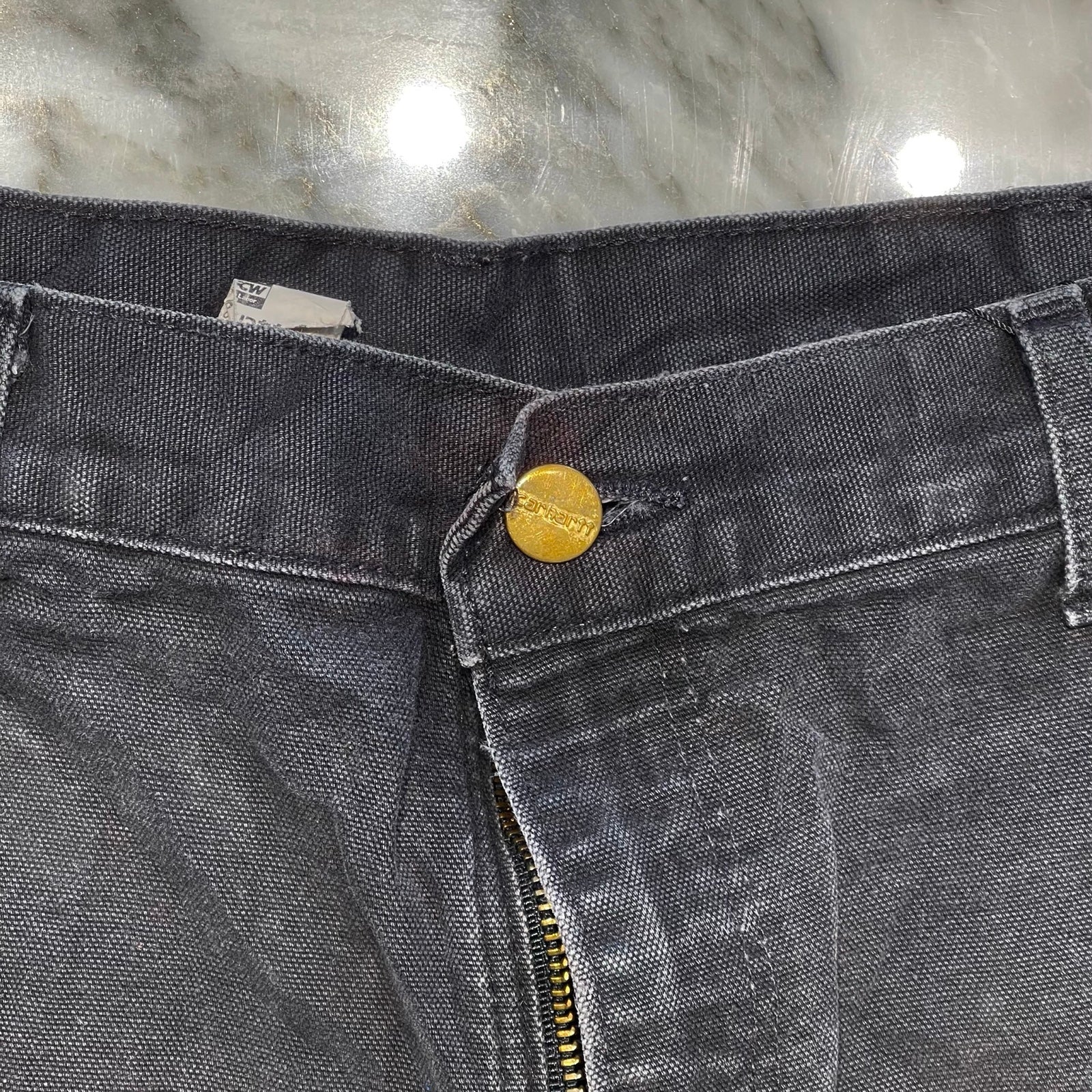 Carhartt Double Knee Denim Painter Pants Size 34×32