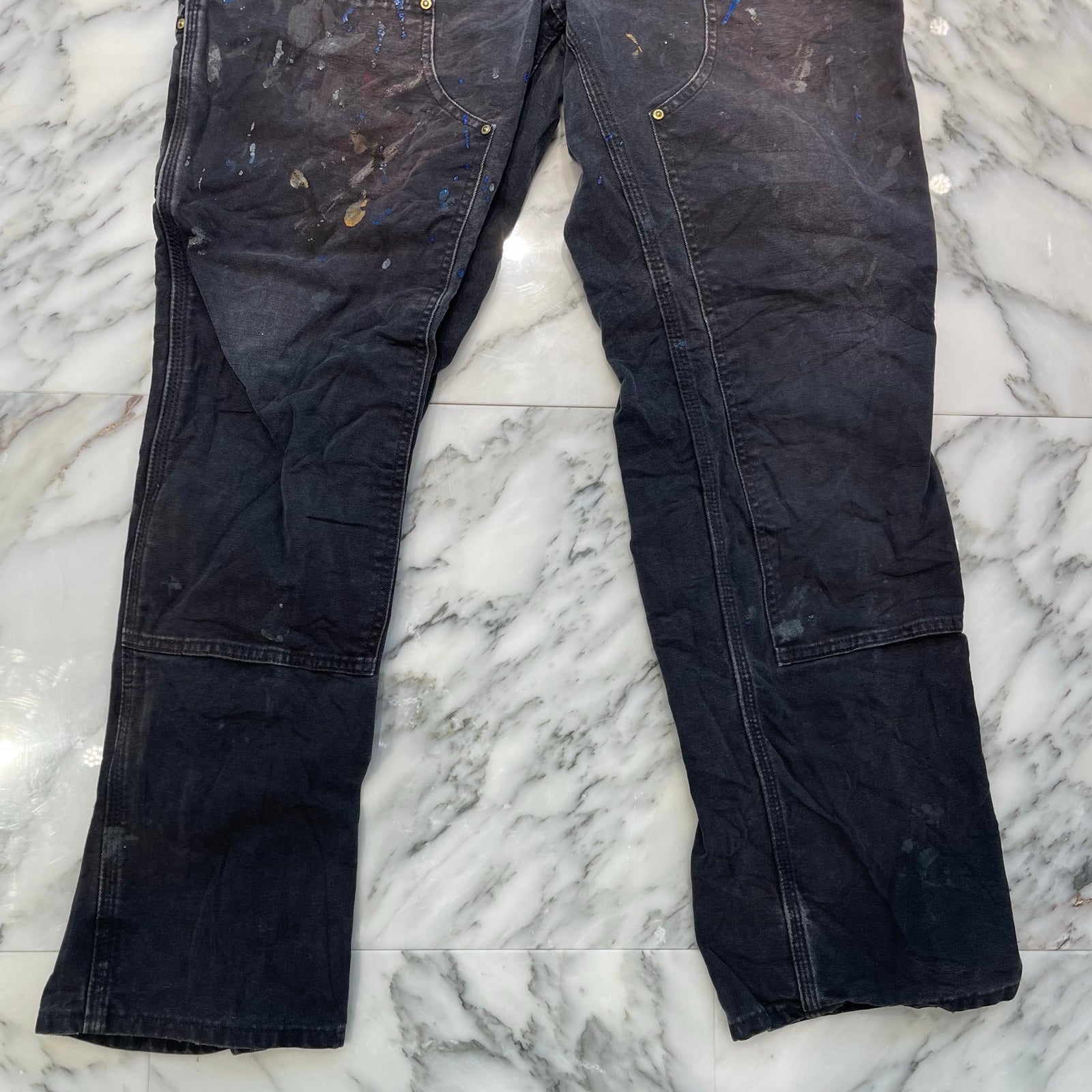 Carhartt Double Knee Denim Painter Pants Size 34×32