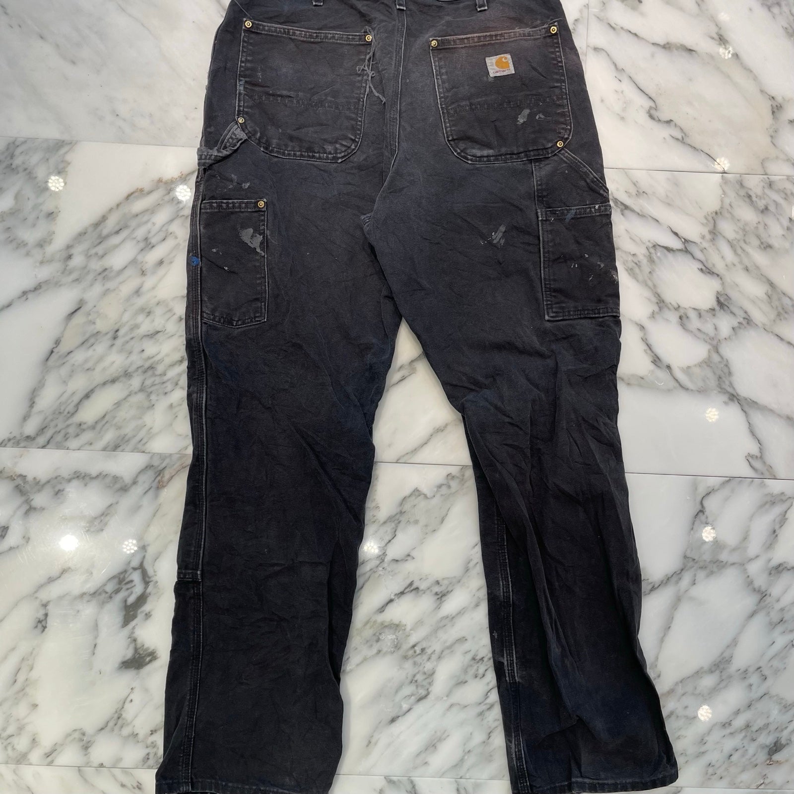 Carhartt Double Knee Denim Painter Pants Size 34×32