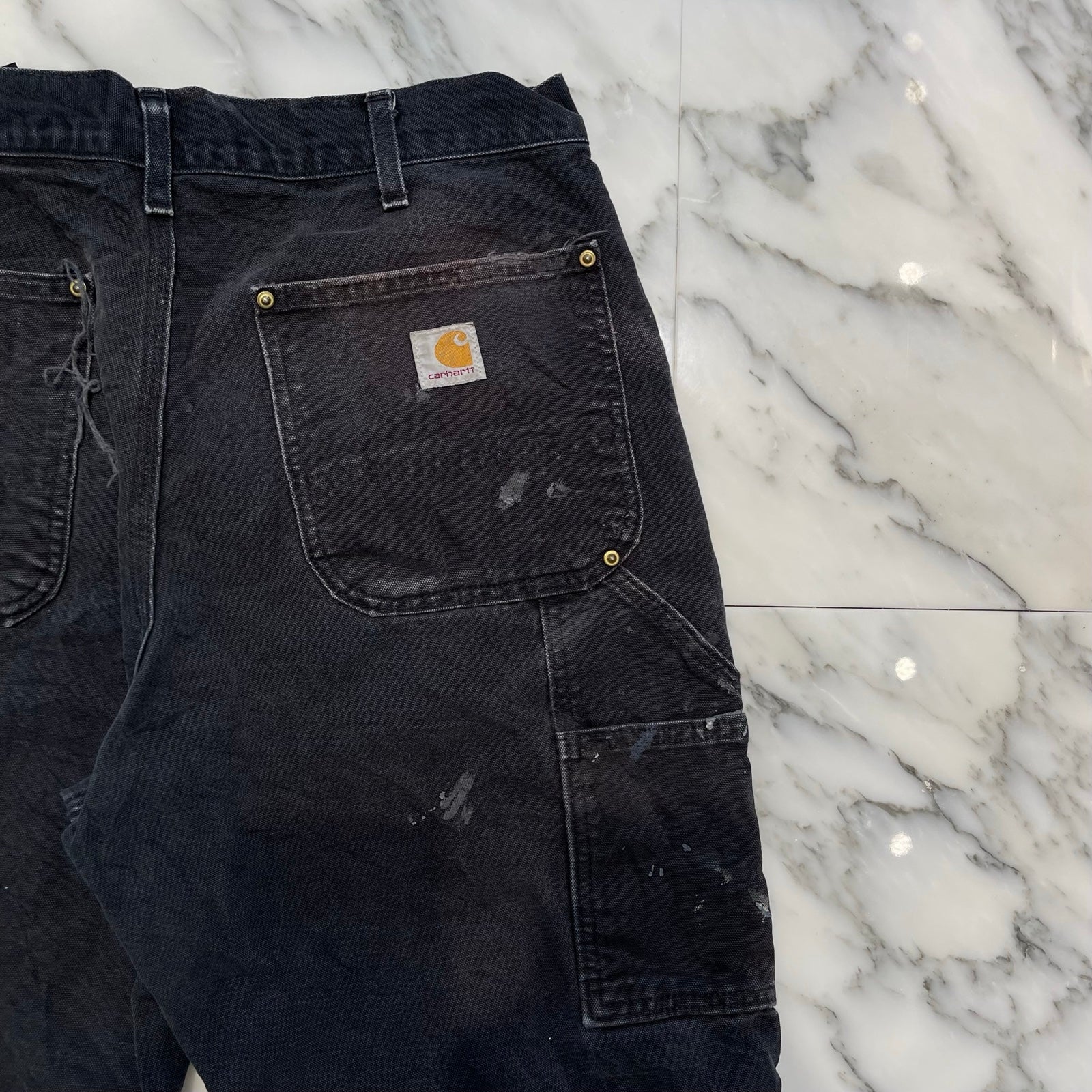 Carhartt Double Knee Denim Painter Pants Size 34×32