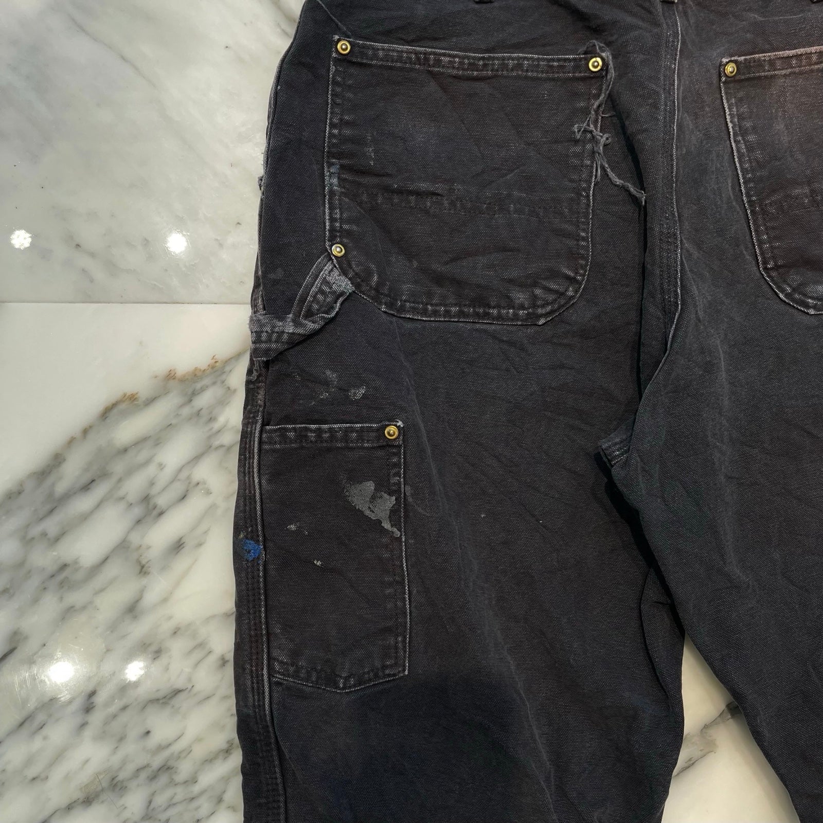 Carhartt Double Knee Denim Painter Pants Size 34×32