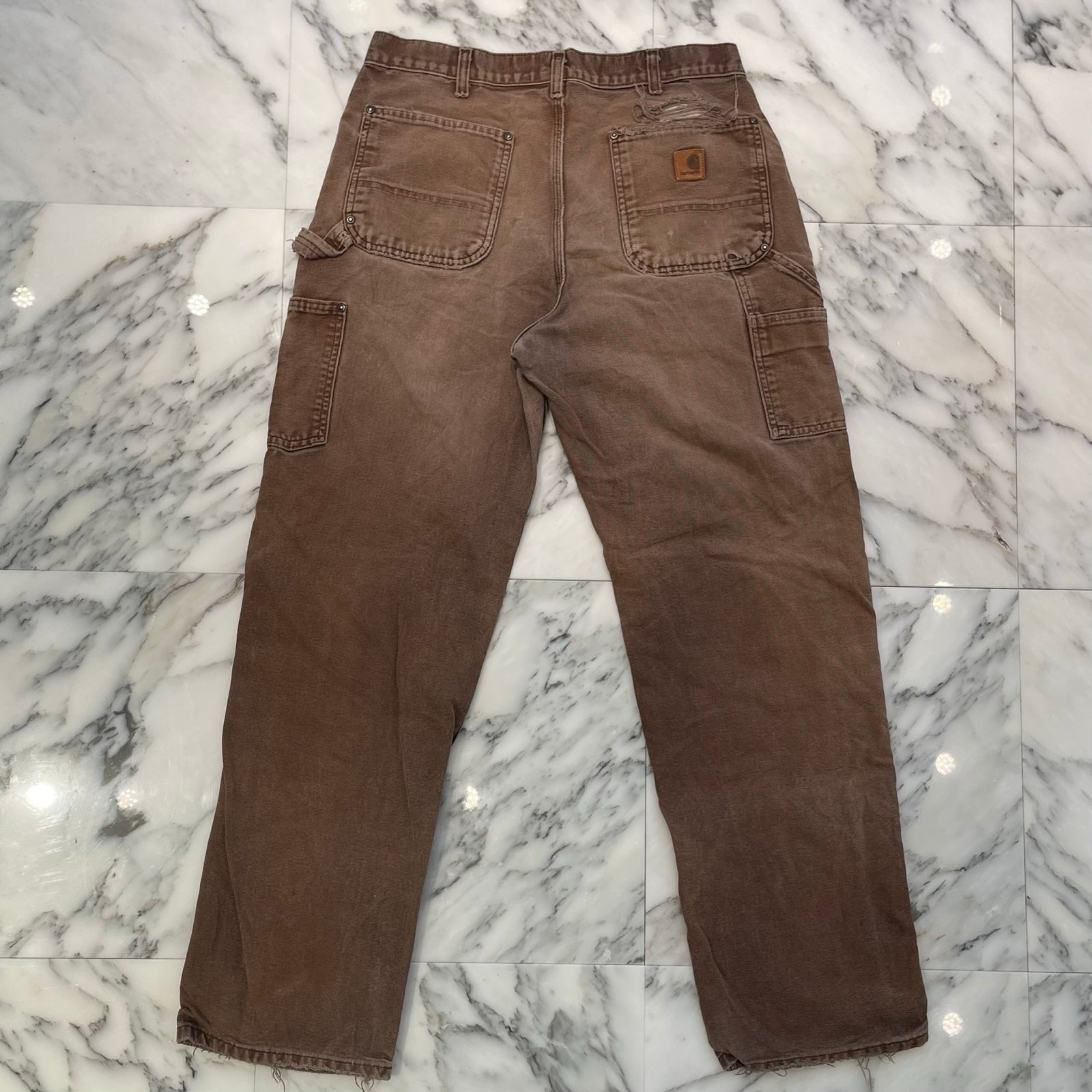 Carhartt Double Knee Denim Painter Pants Size 34×34