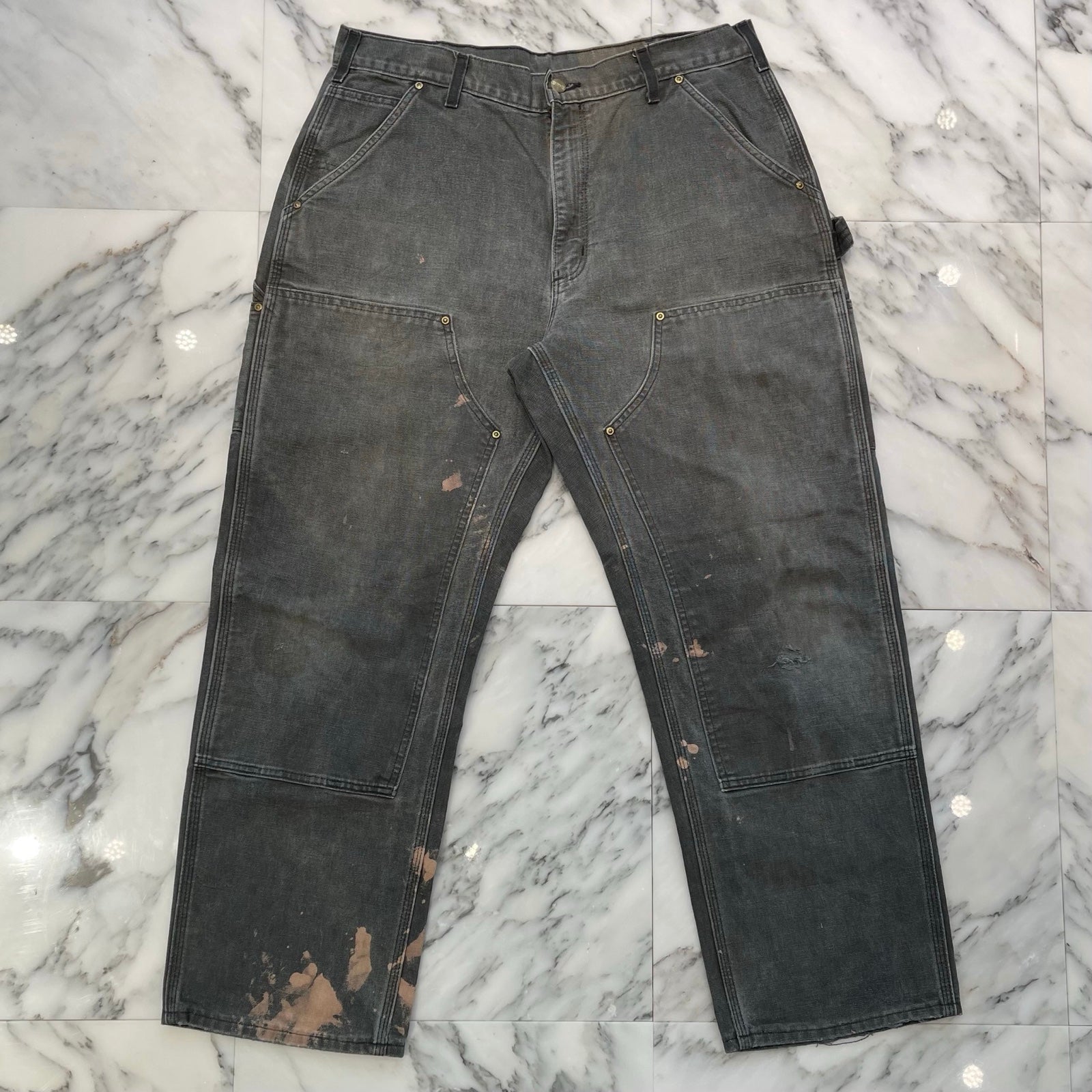 Carhartt Double Knee Denim Painter Pants Size 36×30