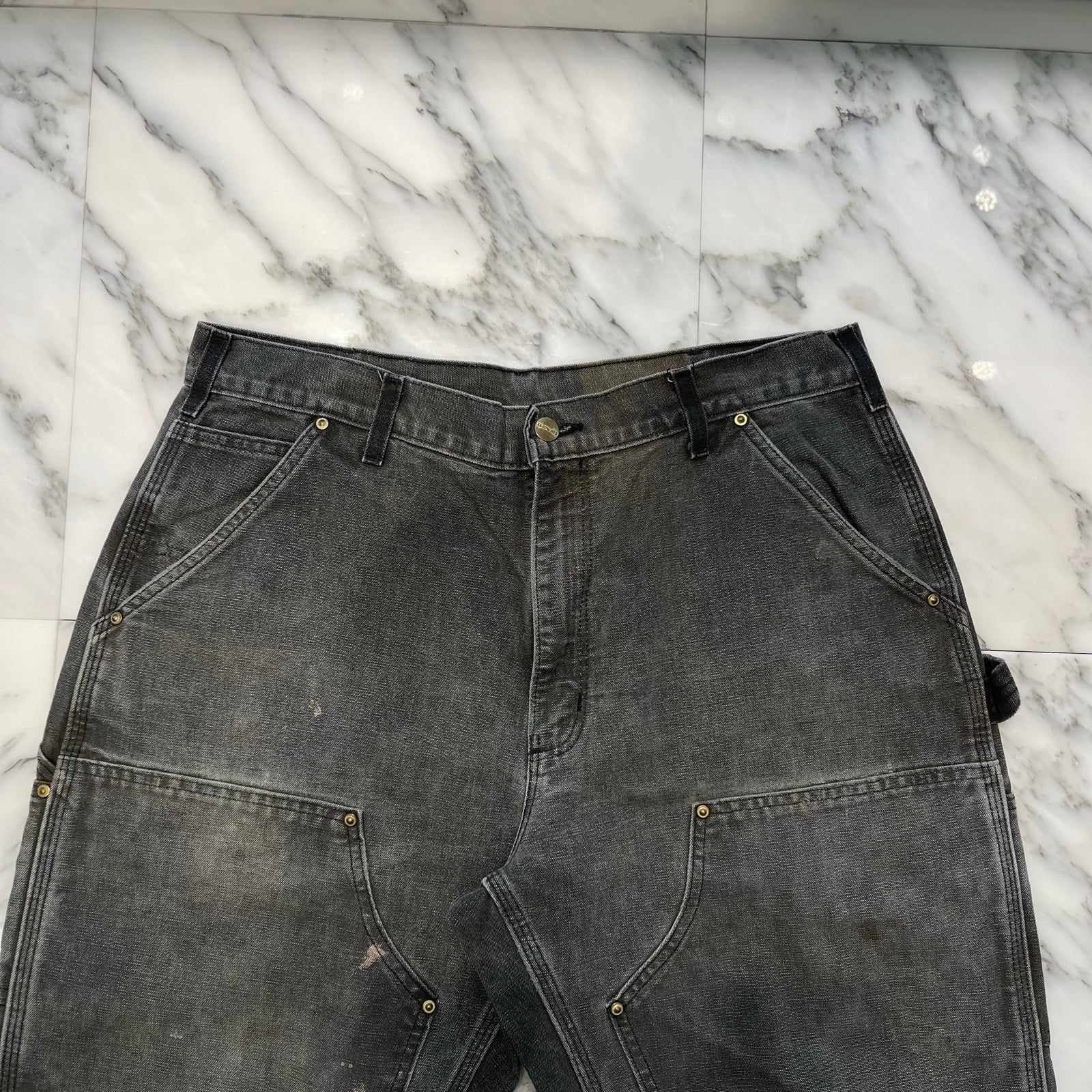 Carhartt Double Knee Denim Painter Pants Size 36×30