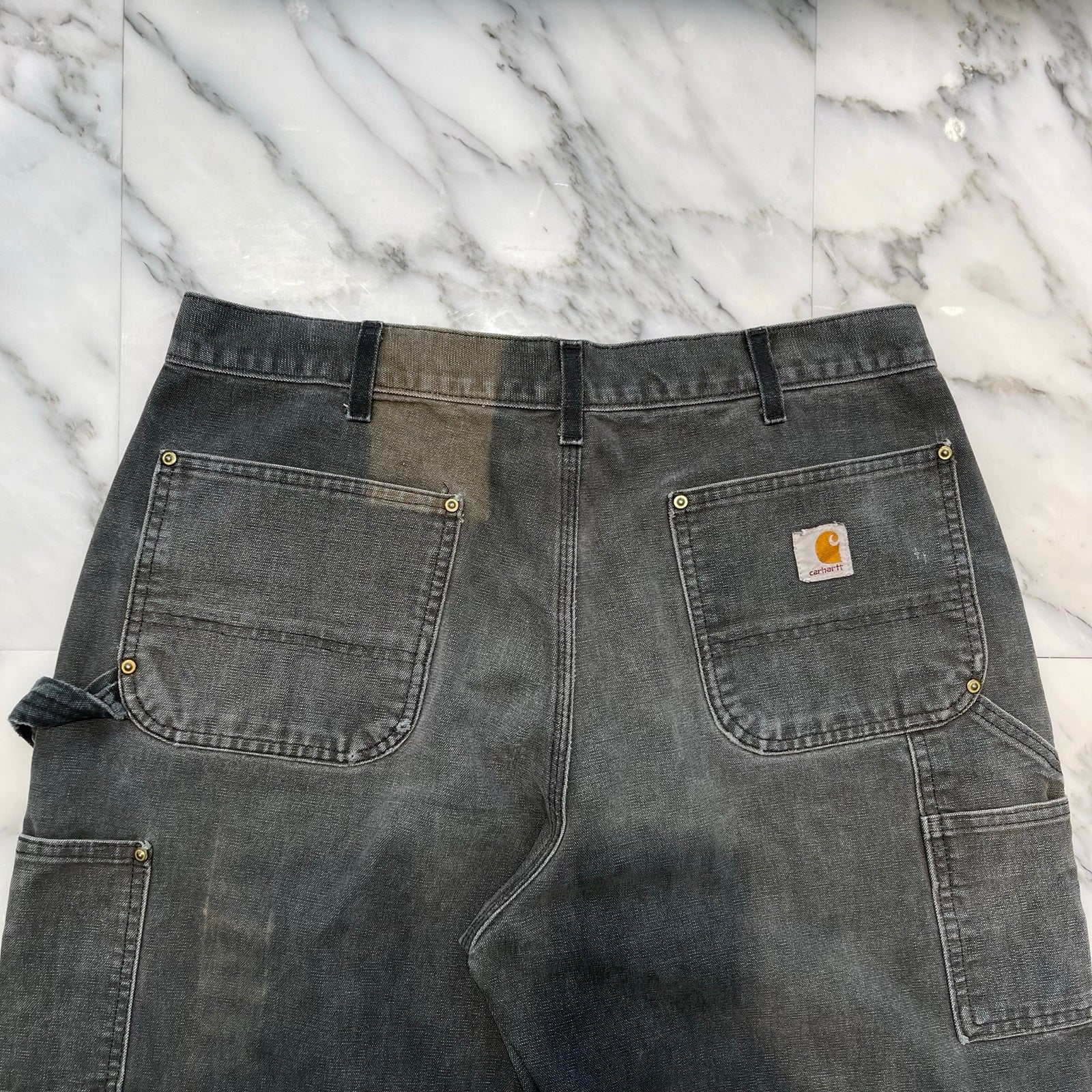 Carhartt Double Knee Denim Painter Pants Size 36×30