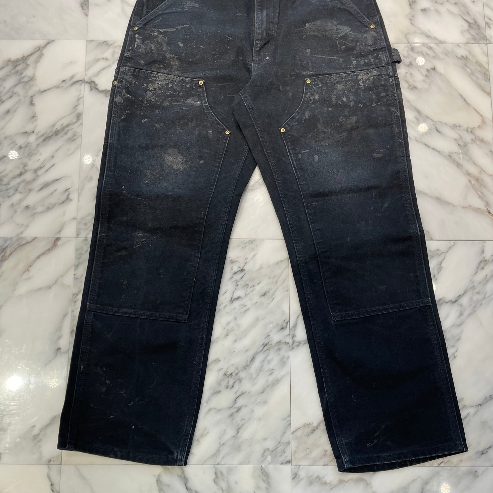 Carhartt Double Knee Denim Painter Pants Size 32×30