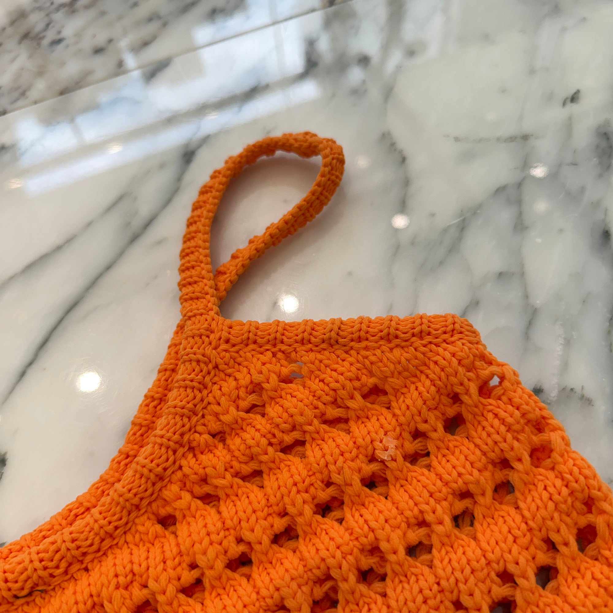 PRADA Back Embroidered Logo Crochet Knit Camisole Size 40 プラダ バックロゴ刺繍 クロシェニットキャミソール サイズ40