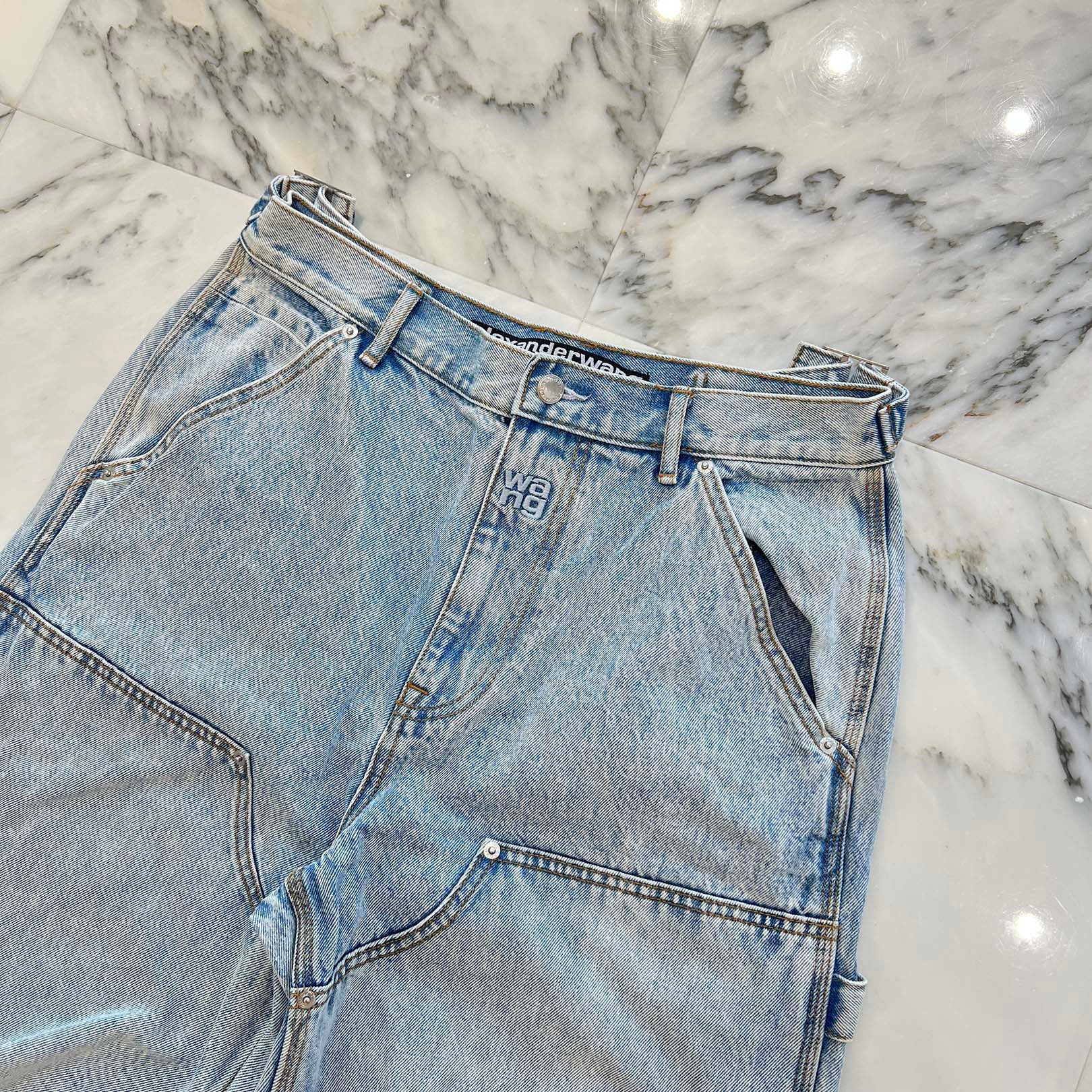 ALEXANDER WANG デニム ダブルフロントカーペンターデニム alexander wang - ラスト1点 / DOUBLE FRONT CARPENTER JEAN / ダブル