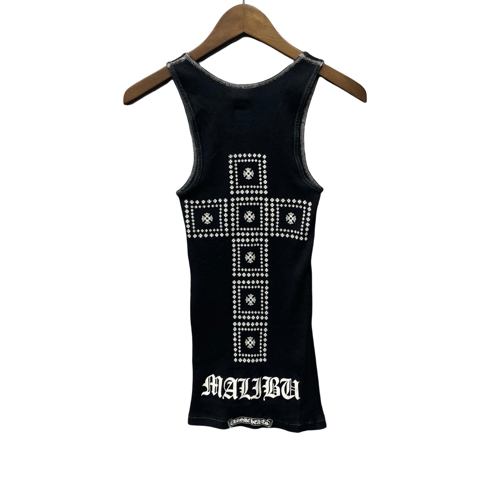 黒 タンクトップ #MALIBU CHROME HEARTS CHROME HEARTS Malibu Limited CH Plus Cross Tank Top Size S
