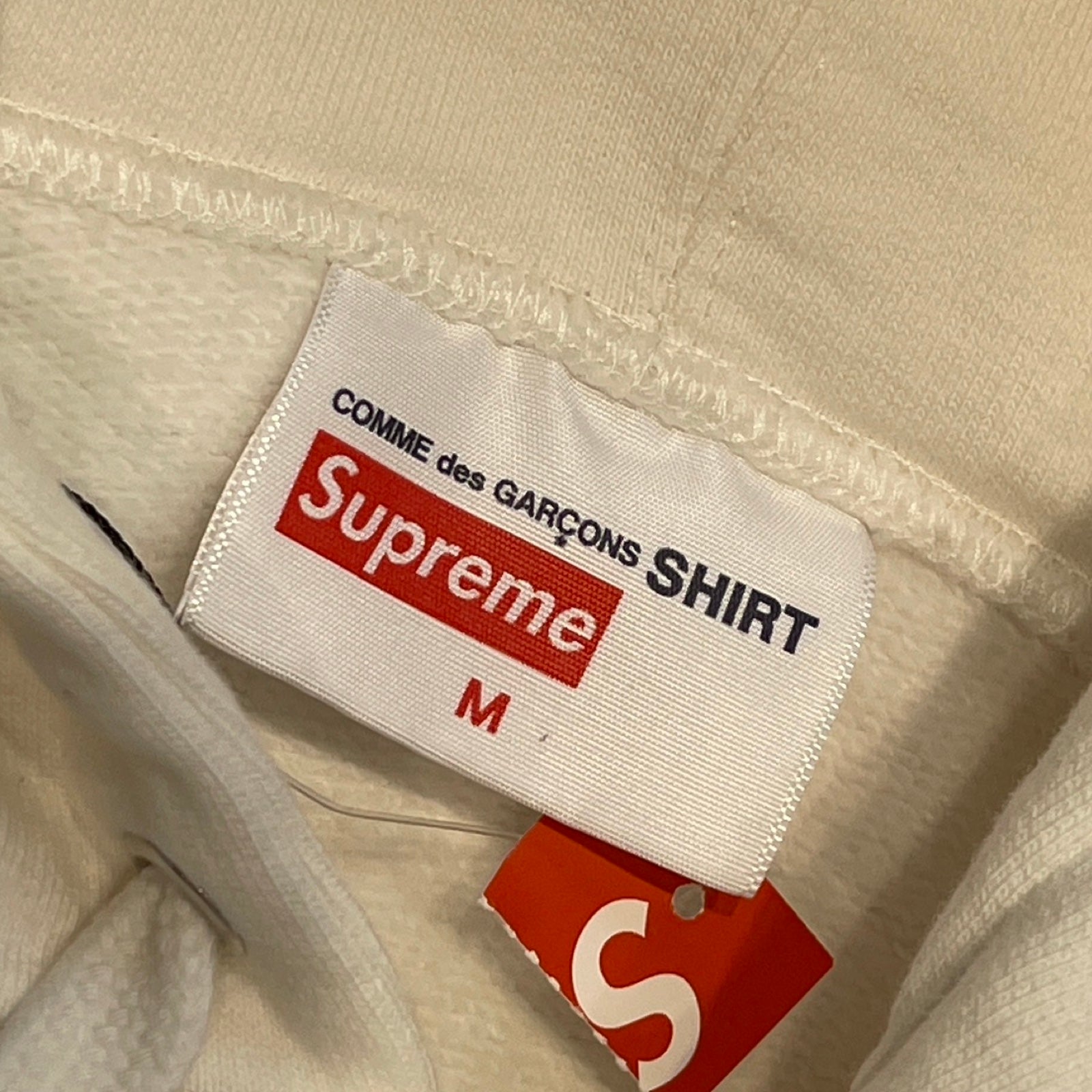 Supreme × COMME des GARCONS 2018AW Split Box Logo Hoodie Sweat Shirt Size M シュプリーム × コムデギャルソン スプリットボックスロゴ フーディ スウェットシャツ サイズM