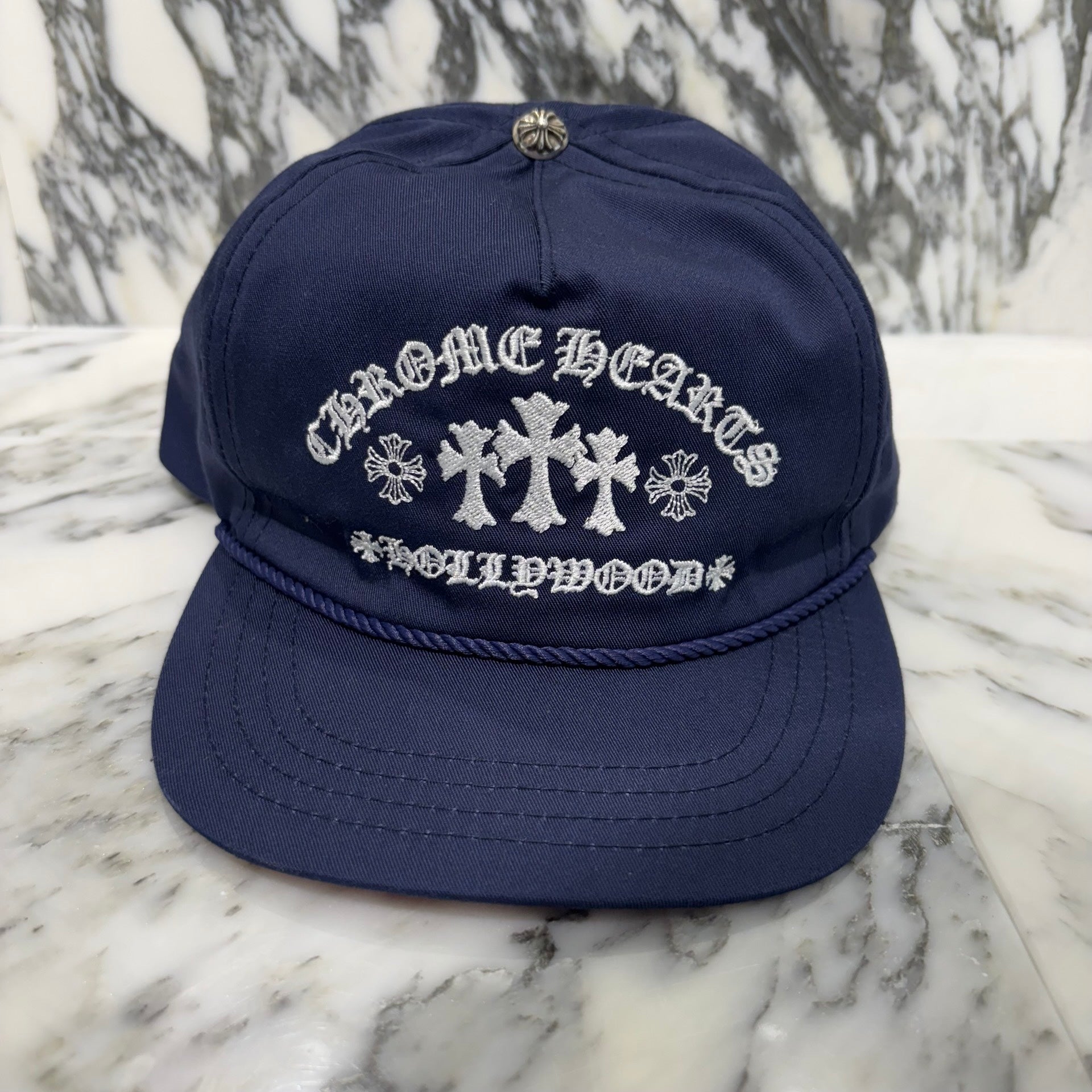 CHROME HEARTS GAS STATION King Taco 3 Cemetery Cross Trucker Cap Size ONE SIZE（53-60）クロムハーツ ガスステーション キングタコ 3セメタリークロス トラッカーキャップ サイズONE SIZE（53-60）