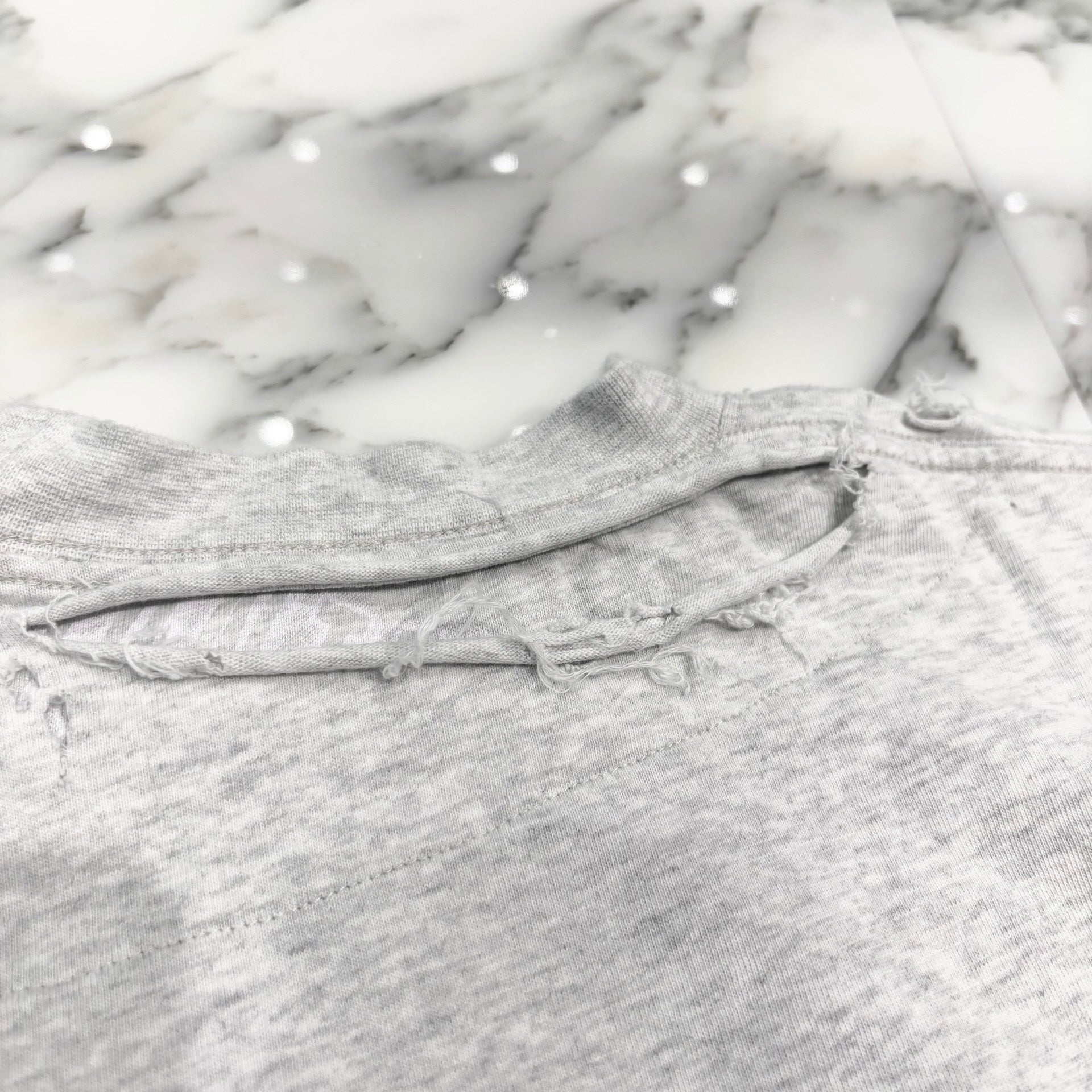 BALENCIAGA 2022SS Destroy Repaired Oversized Tee 704056 TMVA5 Size L バレンシアガ デストロイリペア オーバーサイズTシャツ サイズL