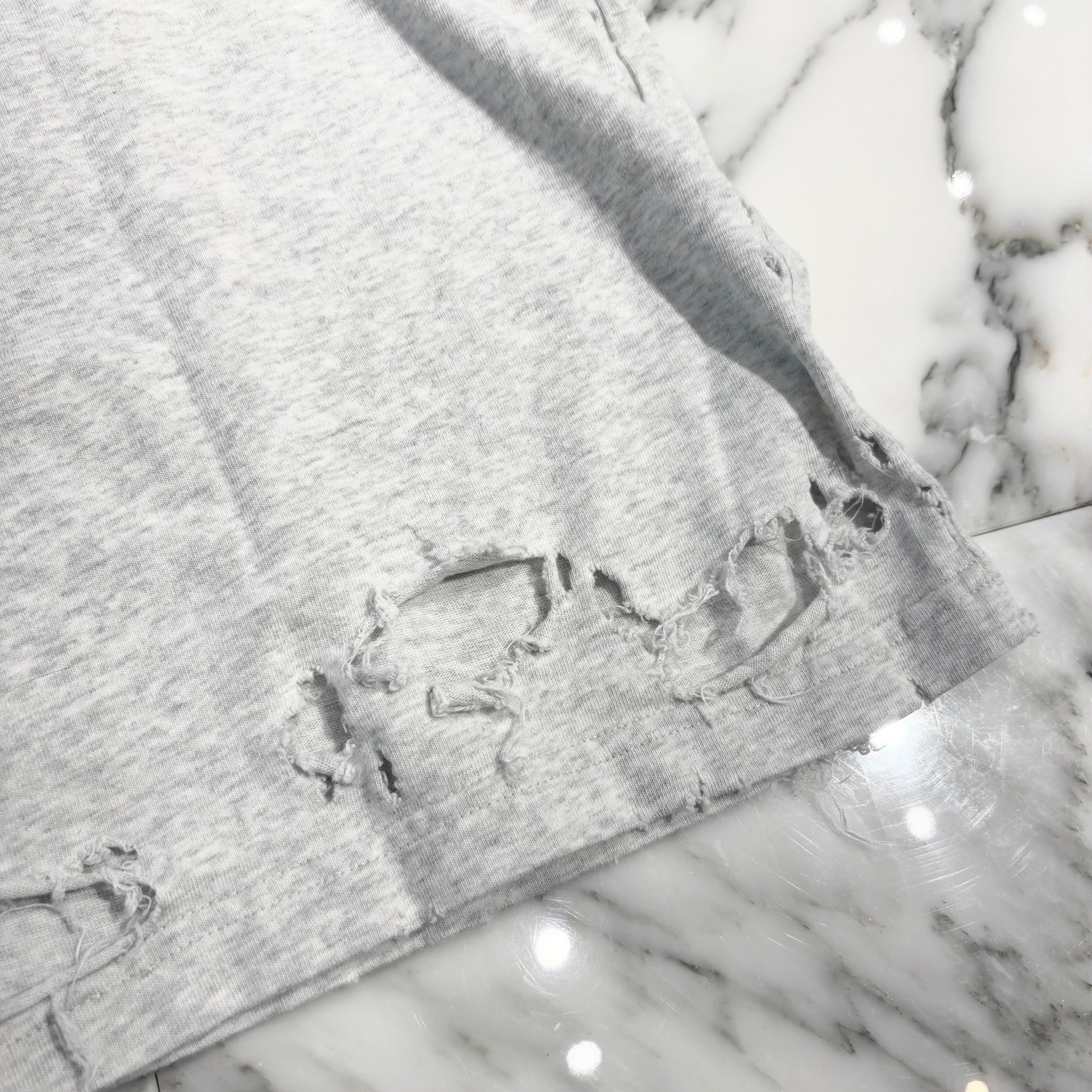 BALENCIAGA 2022SS Destroy Repaired Oversized Tee 704056 TMVA5 Size L バレンシアガ デストロイリペア オーバーサイズTシャツ サイズL