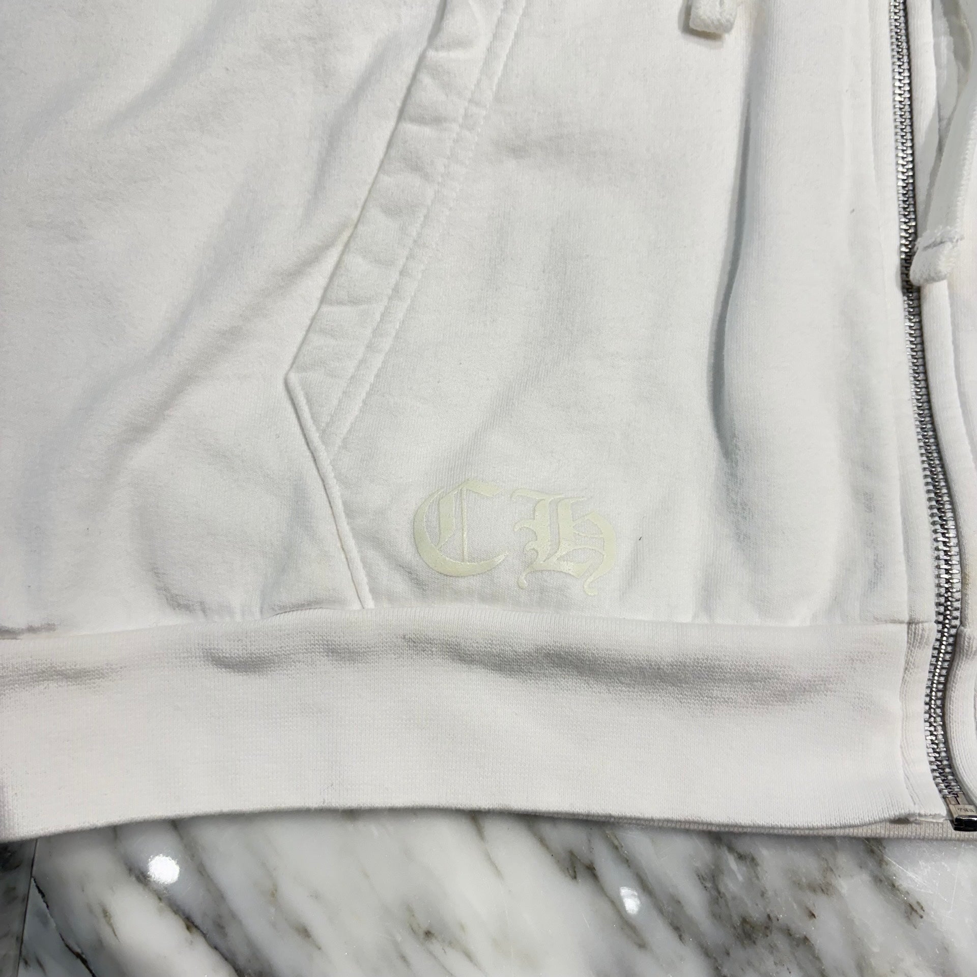 CHROME HEARTS Glow In The Dark Horseshoe Zip Up Hoodie Size M クロムハーツ グローインザダーク ホースシュー ジップアップフーディ サイズM