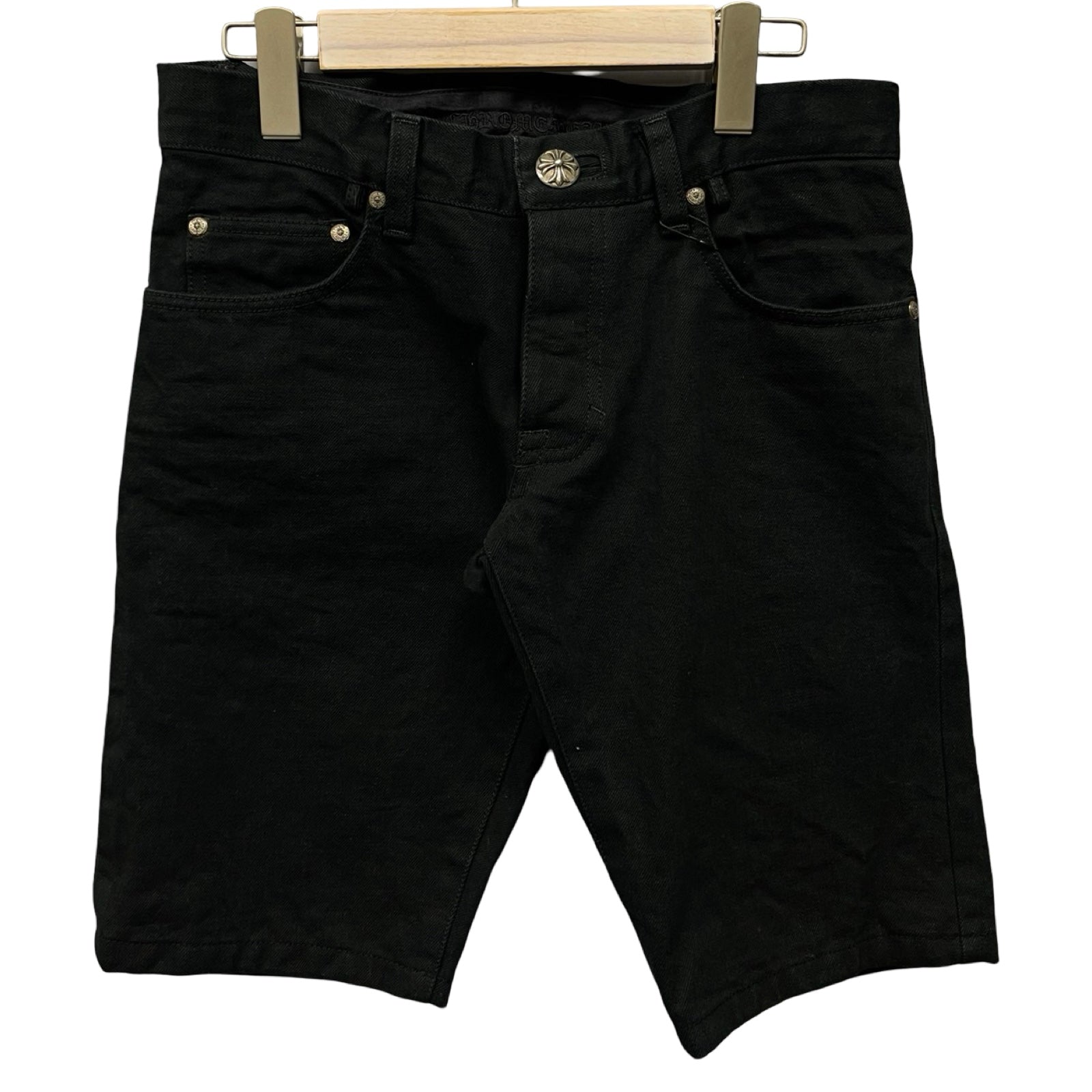 CHROME HEARTS CH Plus Ball Half Jeans Size 30