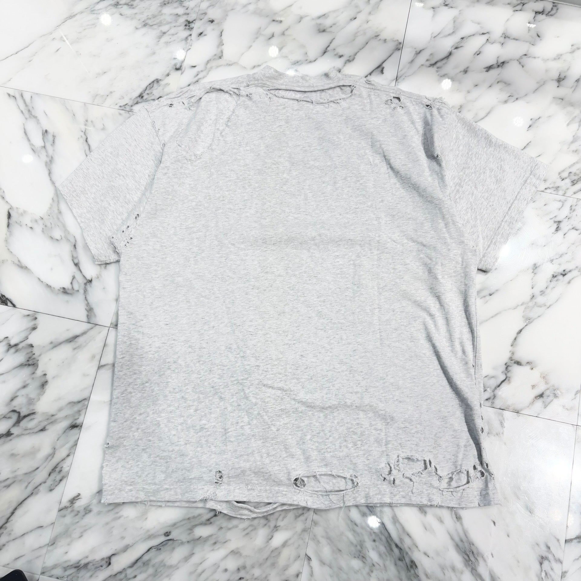 BALENCIAGA 2022SS Destroy Repaired Oversized Tee 704056 TMVA5 Size L バレンシアガ デストロイリペア オーバーサイズTシャツ サイズL