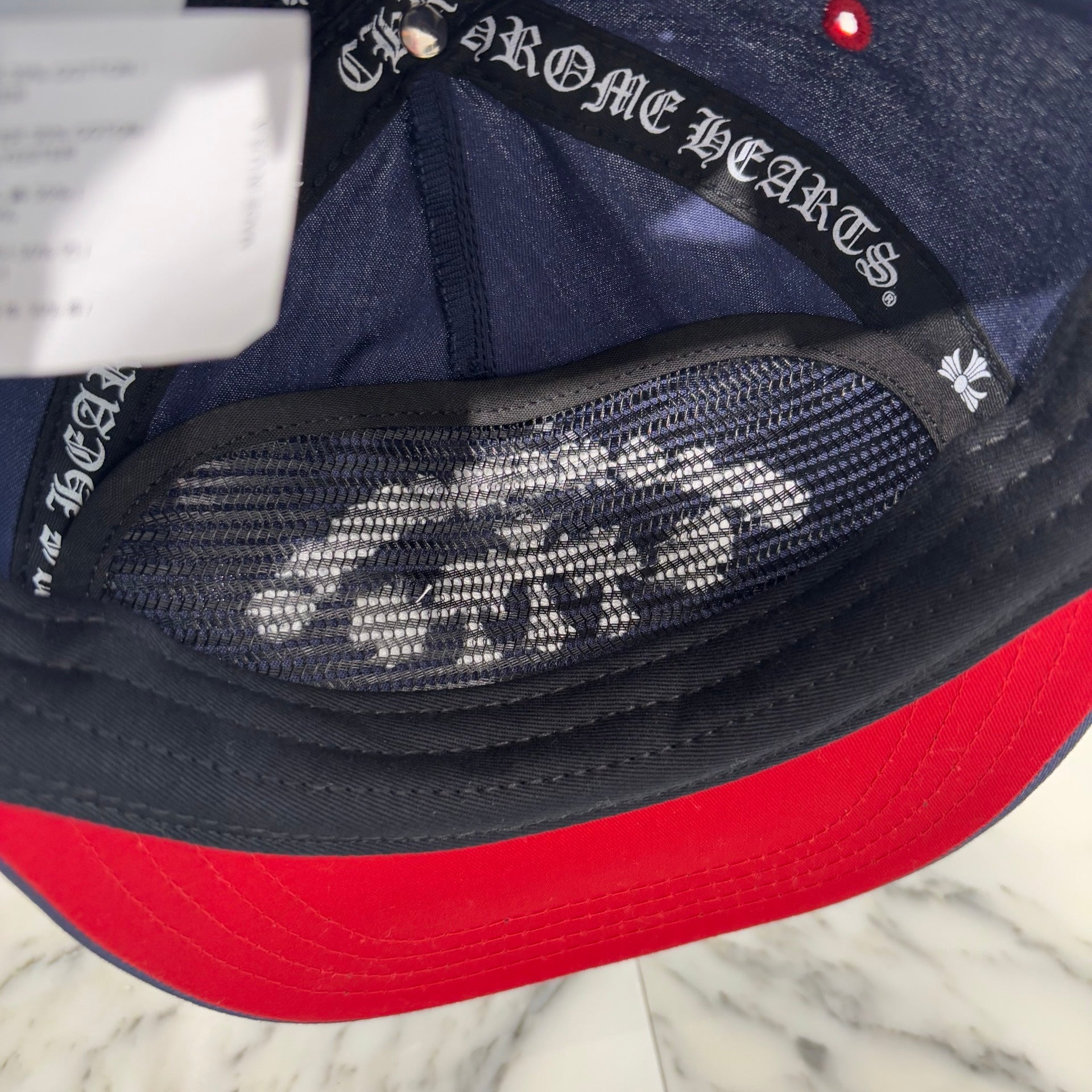 CHROME HEARTS GAS STATION King Taco 3 Cemetery Cross Trucker Cap Size ONE SIZE（53-60）クロムハーツ ガスステーション キングタコ 3セメタリークロス トラッカーキャップ サイズONE SIZE（53-60）